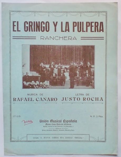 Musica Spartito - El Gringo Y La Pulpera - Pianoforte …
