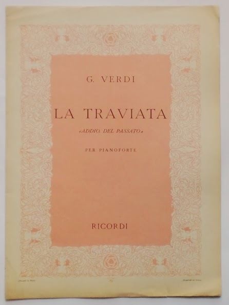 Musica Spartito - G. Verdi - La Traviata - Pianoforte …