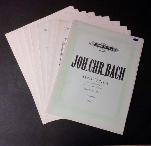 Musica Spartito - J. Bach - Sinfonia - Partitura e …