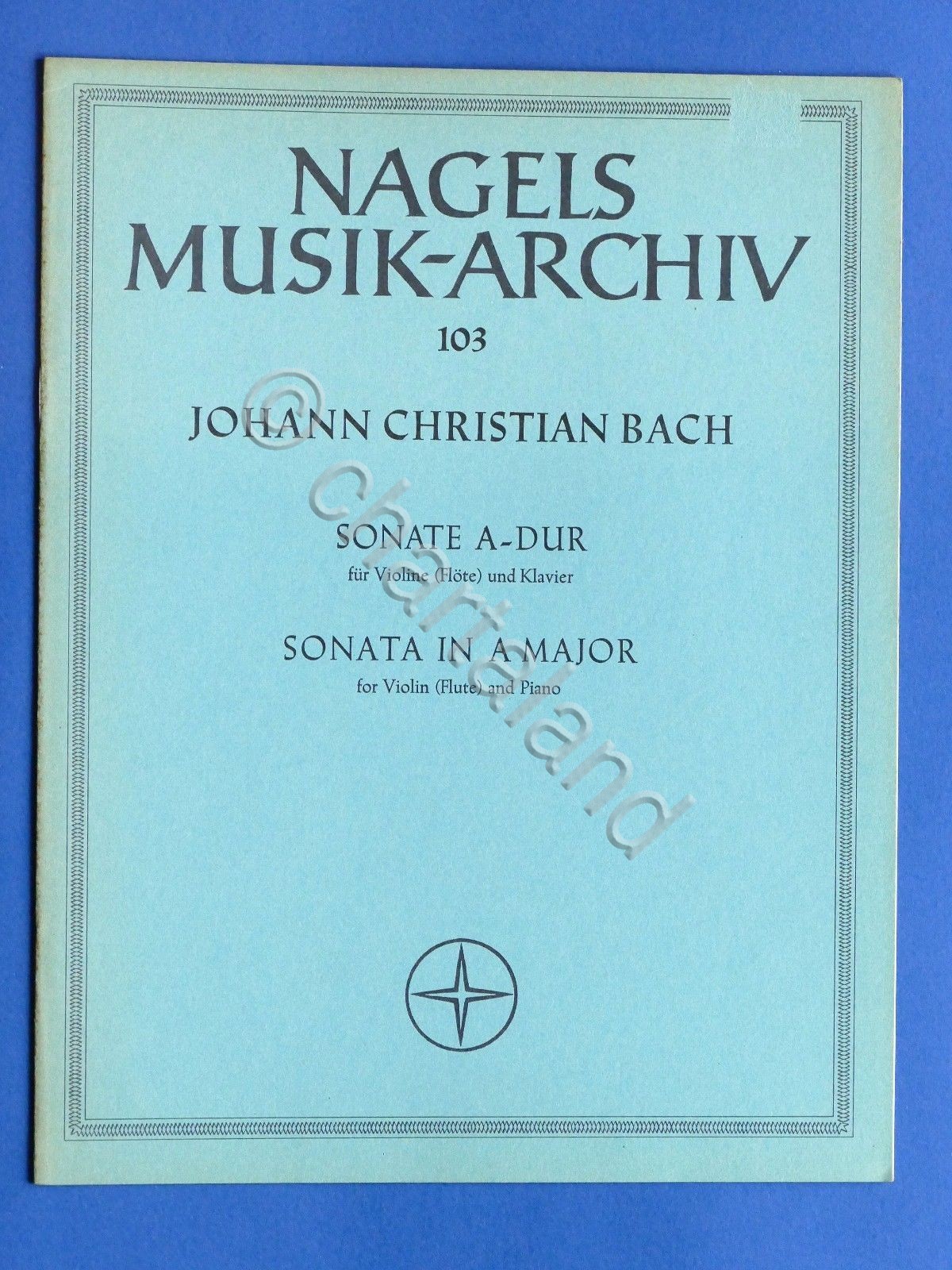 Musica Spartito - J.C. Bach - Sonata in A Major …