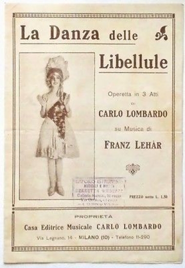 Musica Spartito - La danza delle Libellule - canto - …