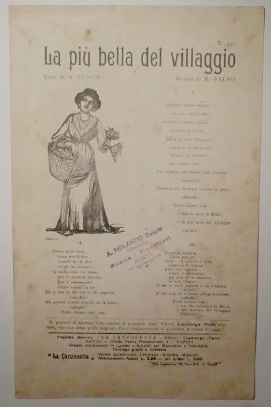 Musica Spartito - La più bella del villaggio - Canzone …