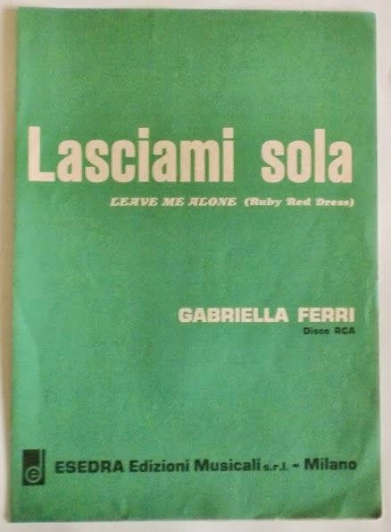 Musica Spartito - Lasciami sola - Canto - Mandolino - …