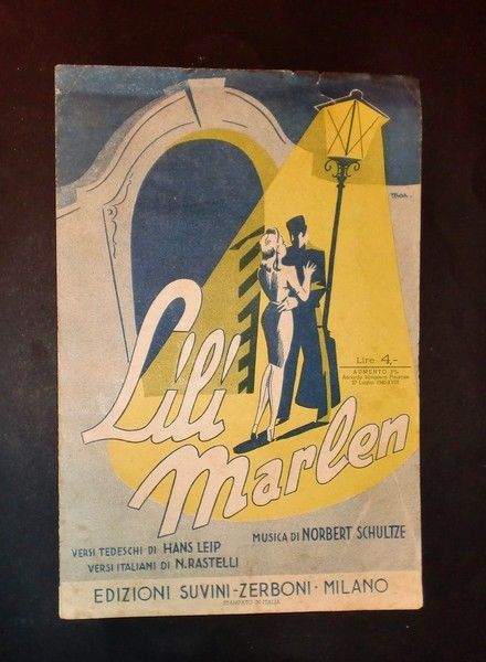 Musica Spartito - Lilì Marlen - Norbert Schultze - Pianoforte …