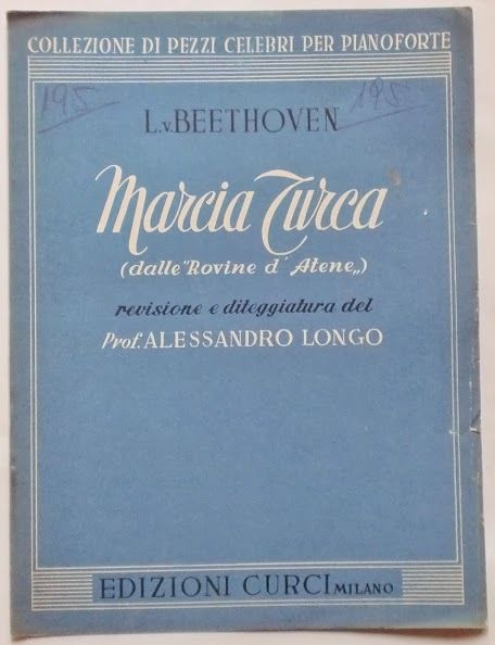 Musica Spartito - Marcia Turca - L. V. Beethoven - …