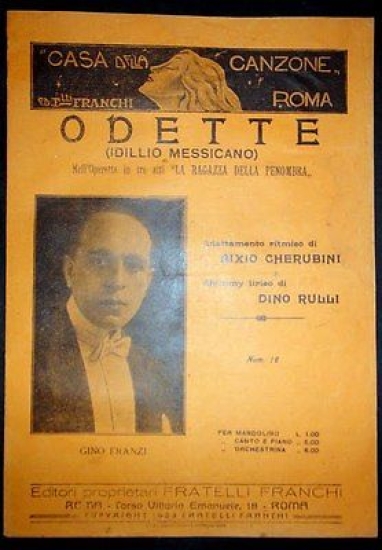 Musica Spartito - Odette - Idillio Messicano - Bixio - …