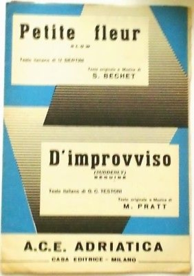 Musica Spartito - Petite fleur - D'improvviso - 1959