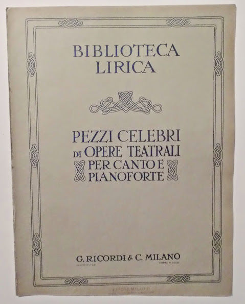 Musica Spartito - Pezzi celebri di Opere Teatrali per Canto …