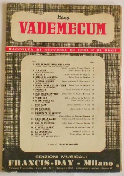 Musica Spartito - Vademecum - Raccolta di successi - Pianoforte …