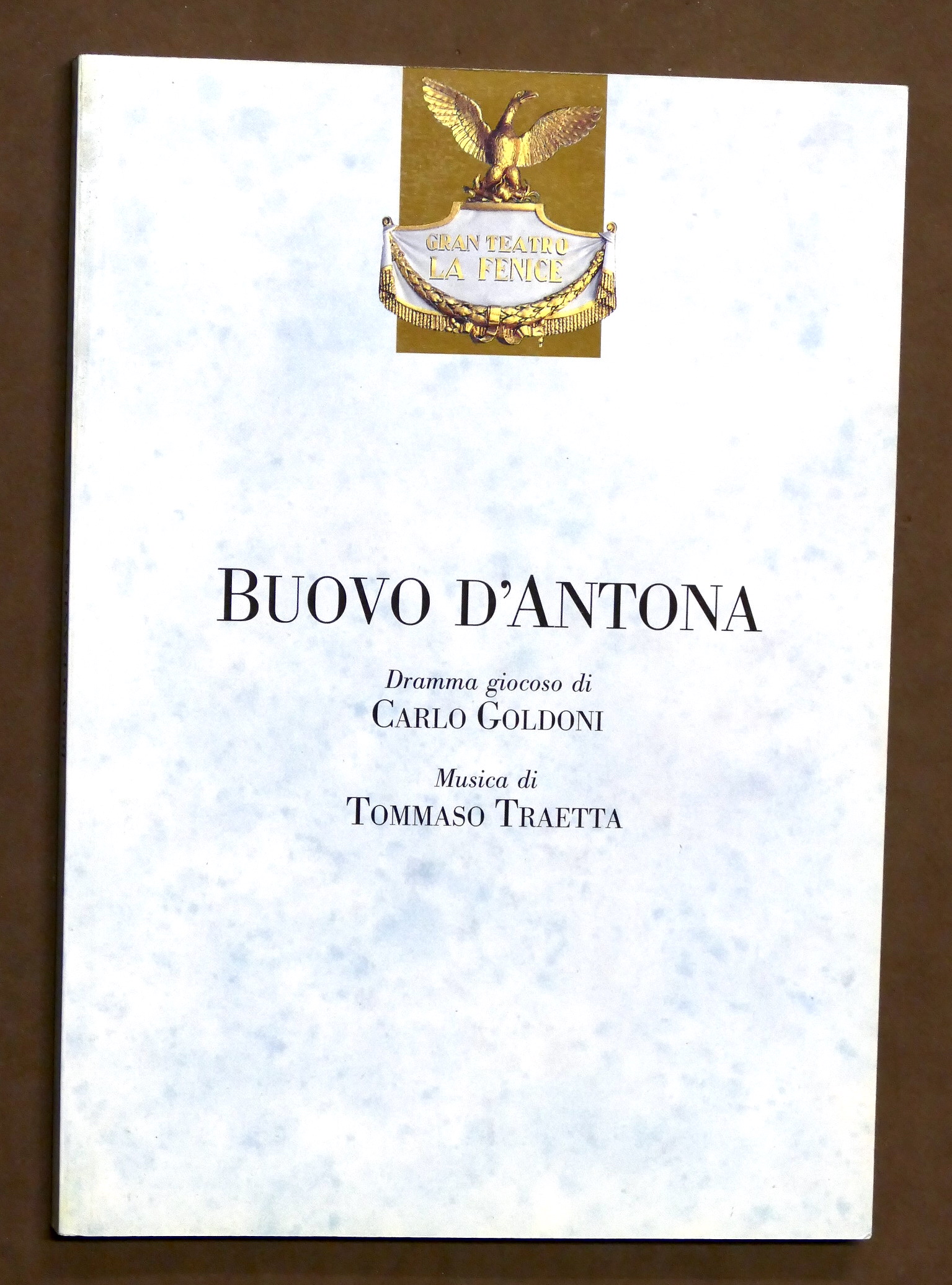 Musica Teatro La Fenice - Libretto Opera Buovo D'Antona - …