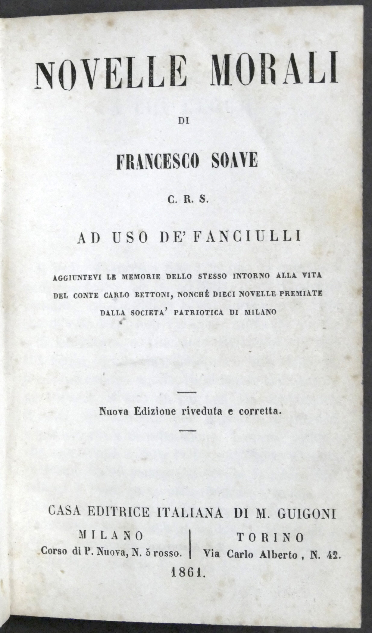 Novelle morali di Francesco Soave ad uso de' fanciulli - …