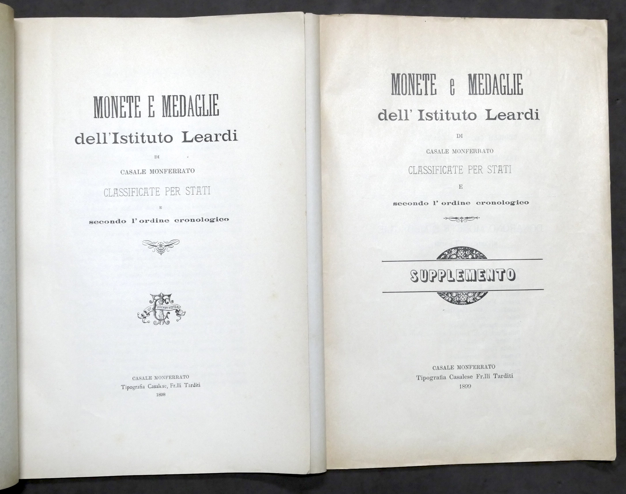 Numismatica Monete e medaglie Istituto Leardi Casale classificate per stati …