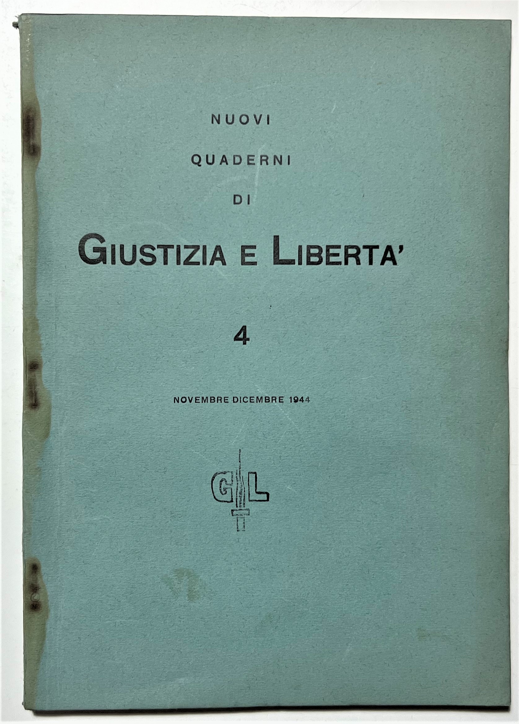 Nuovi Quaderni di Giustizia e Libertà N. 4 - Novembre/Dicembre …