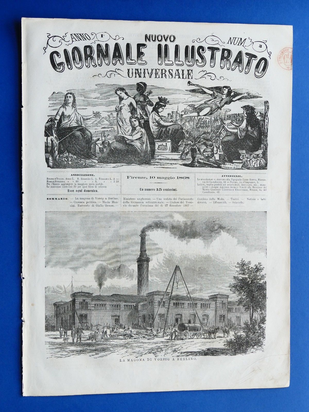 Nuovo Giornale Illustrato - Magona di Vorsig a Berlino - …