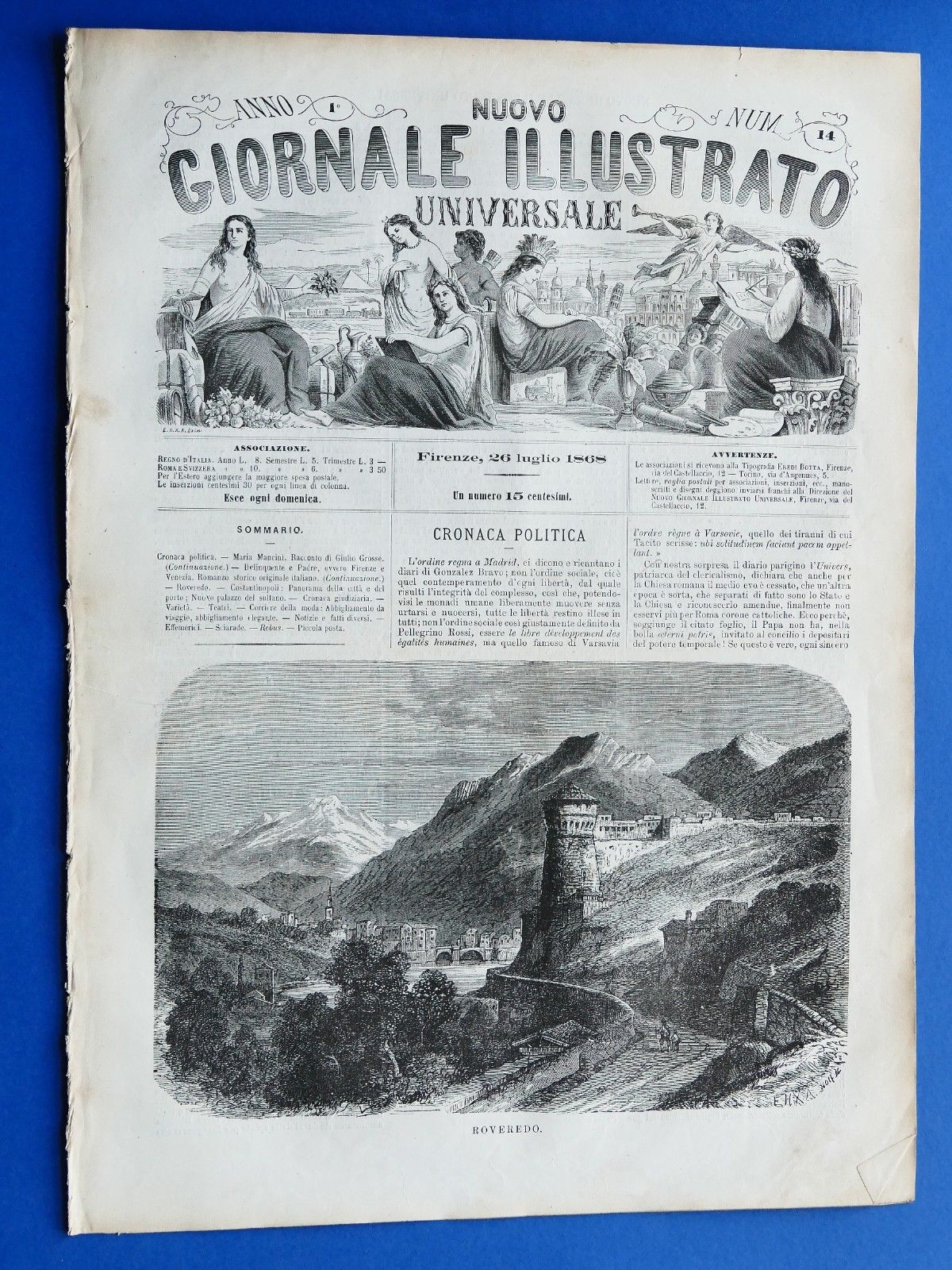 Nuovo Giornale Illustrato - Roveredo - Cronaca Politica - Anno …