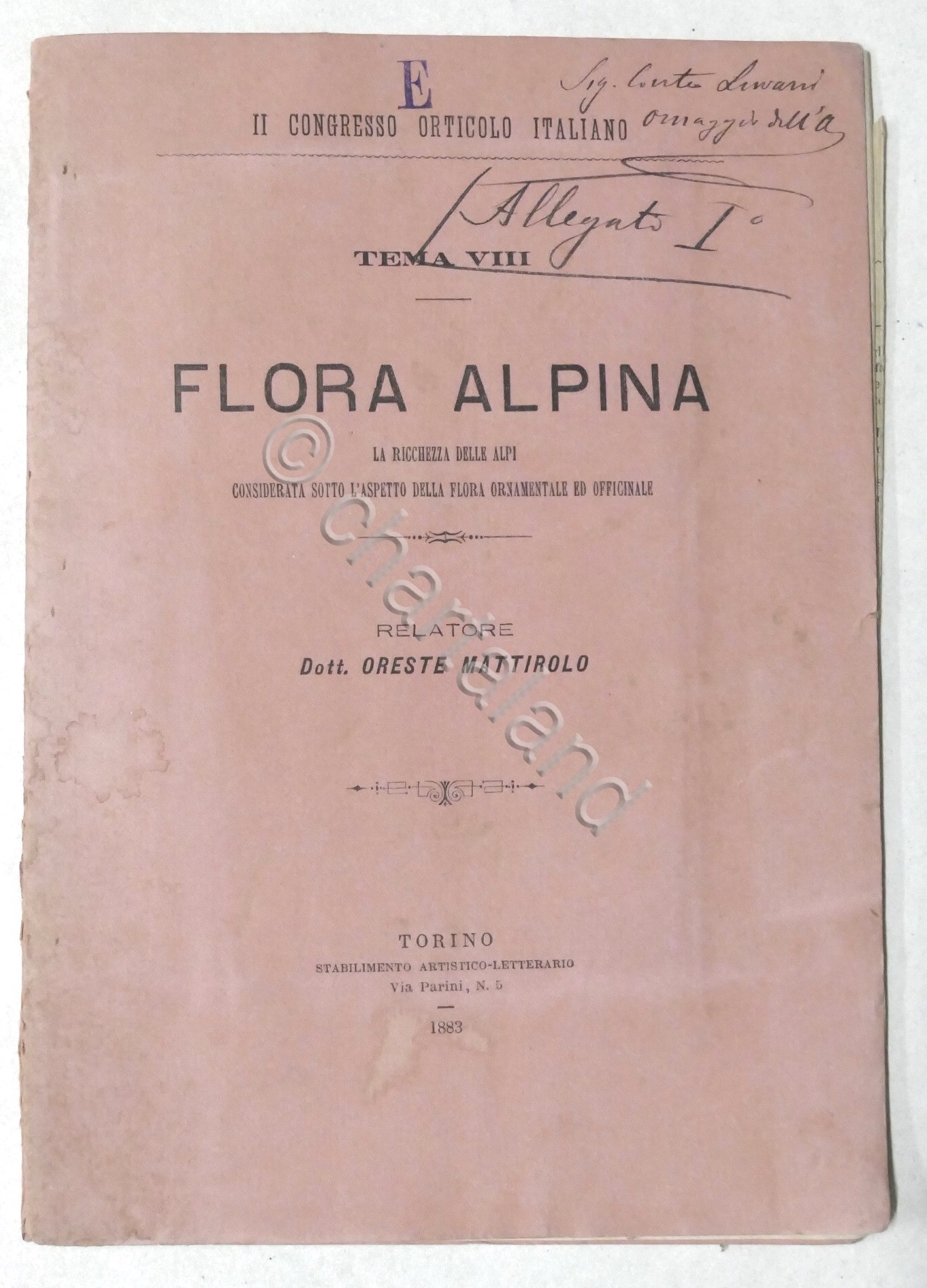 O. Mattirolo - Flora Alpina: la ricchezza delle Alpi - …