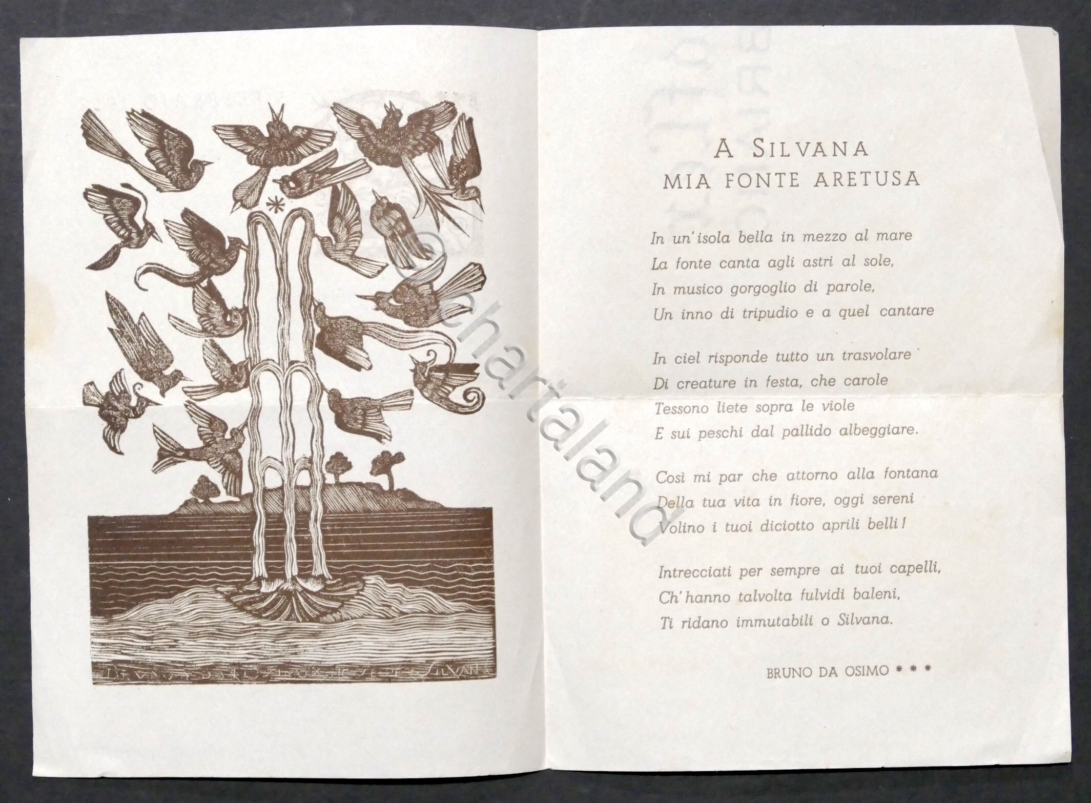 Ode di Bruno da Osimo - A Silvana mia fonte …