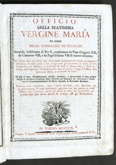 Officio della Beatissima Vergine Maria - Compagnie de' Secolari - …