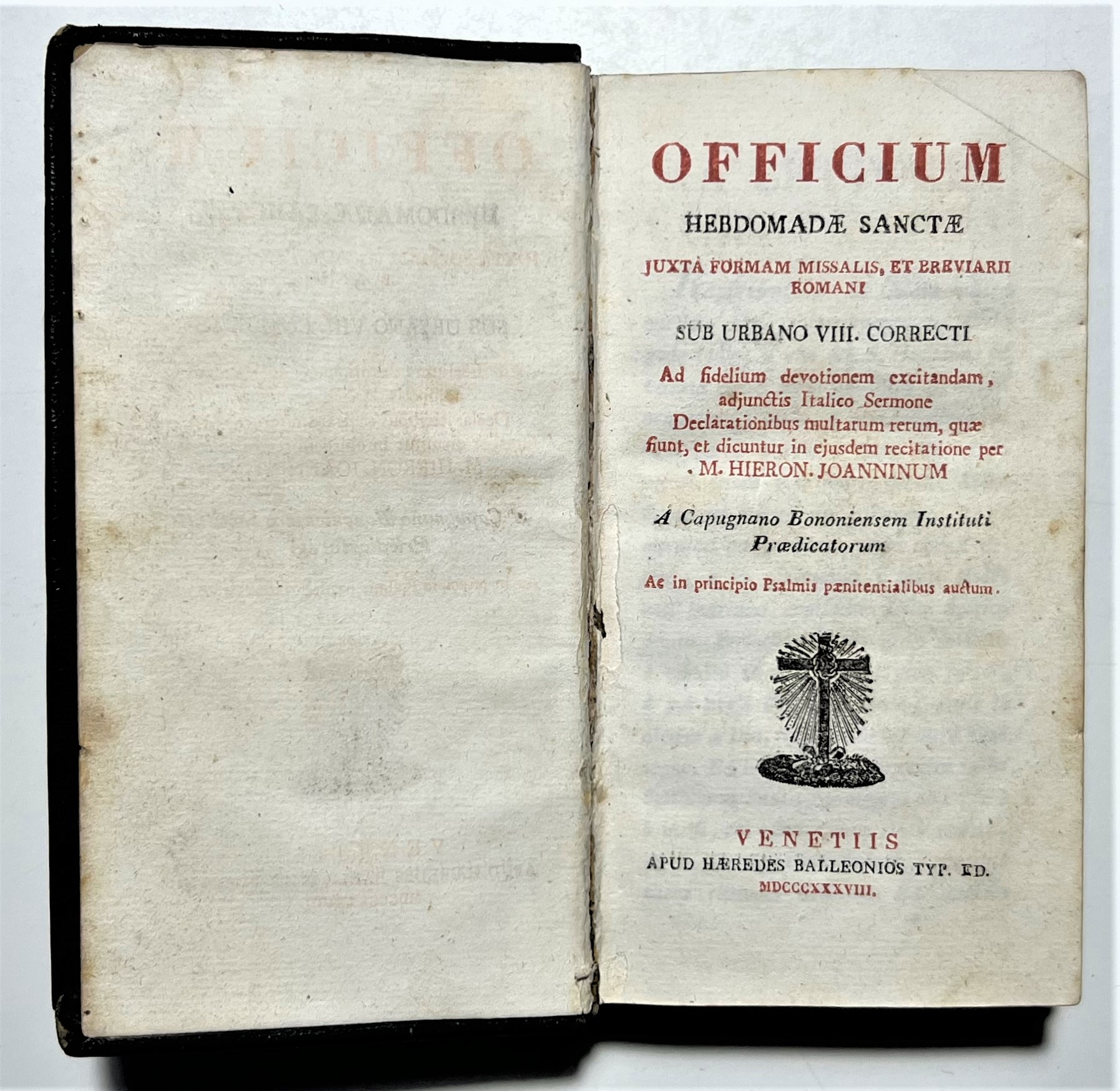 Officium Hbedomadae Sanctae Juxtà Formam Missalis et Breviarii Romani - …