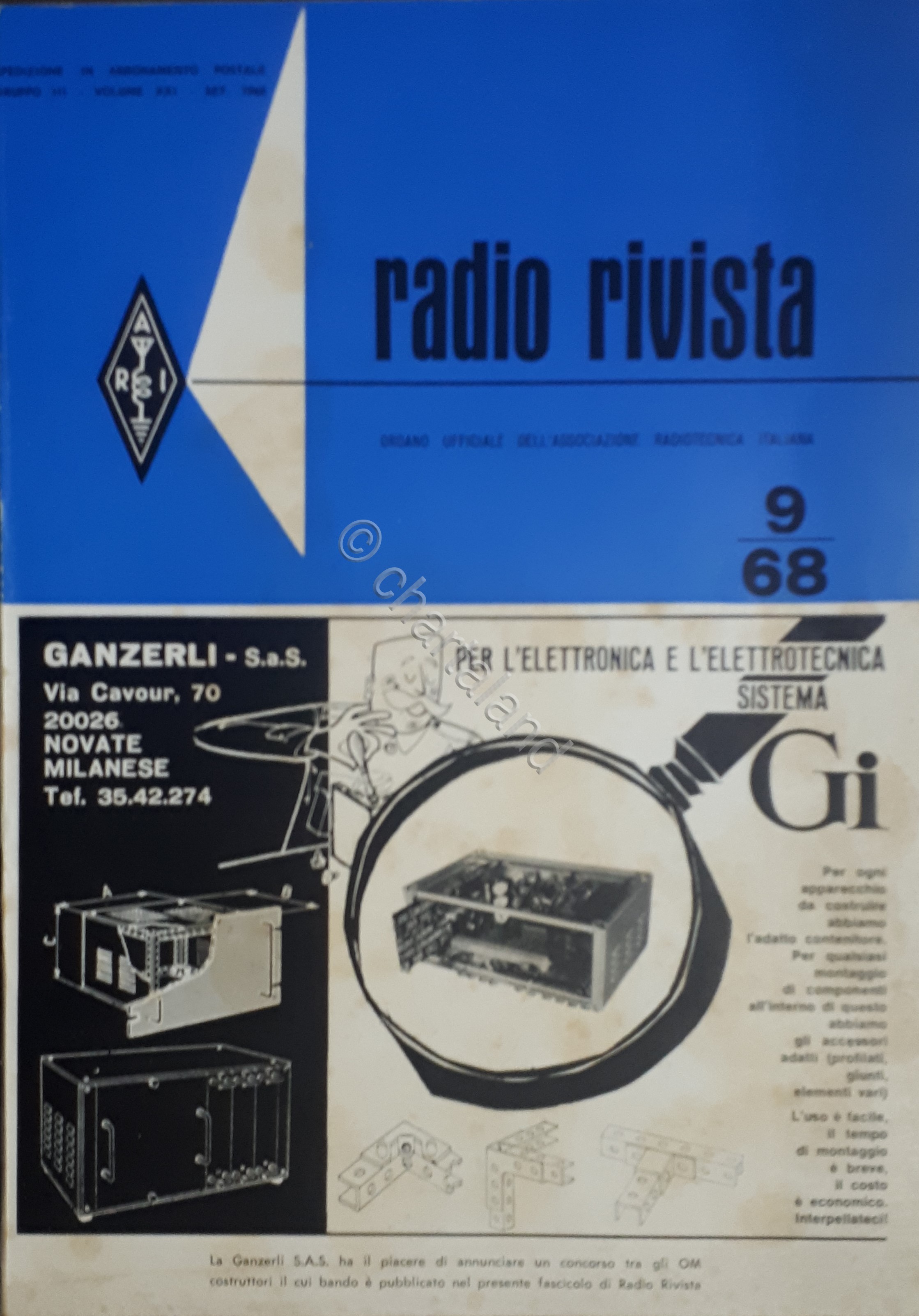 Organo Ufficiale Associazione Radiotecnica Italiana - Radio Rivista N. 9 …