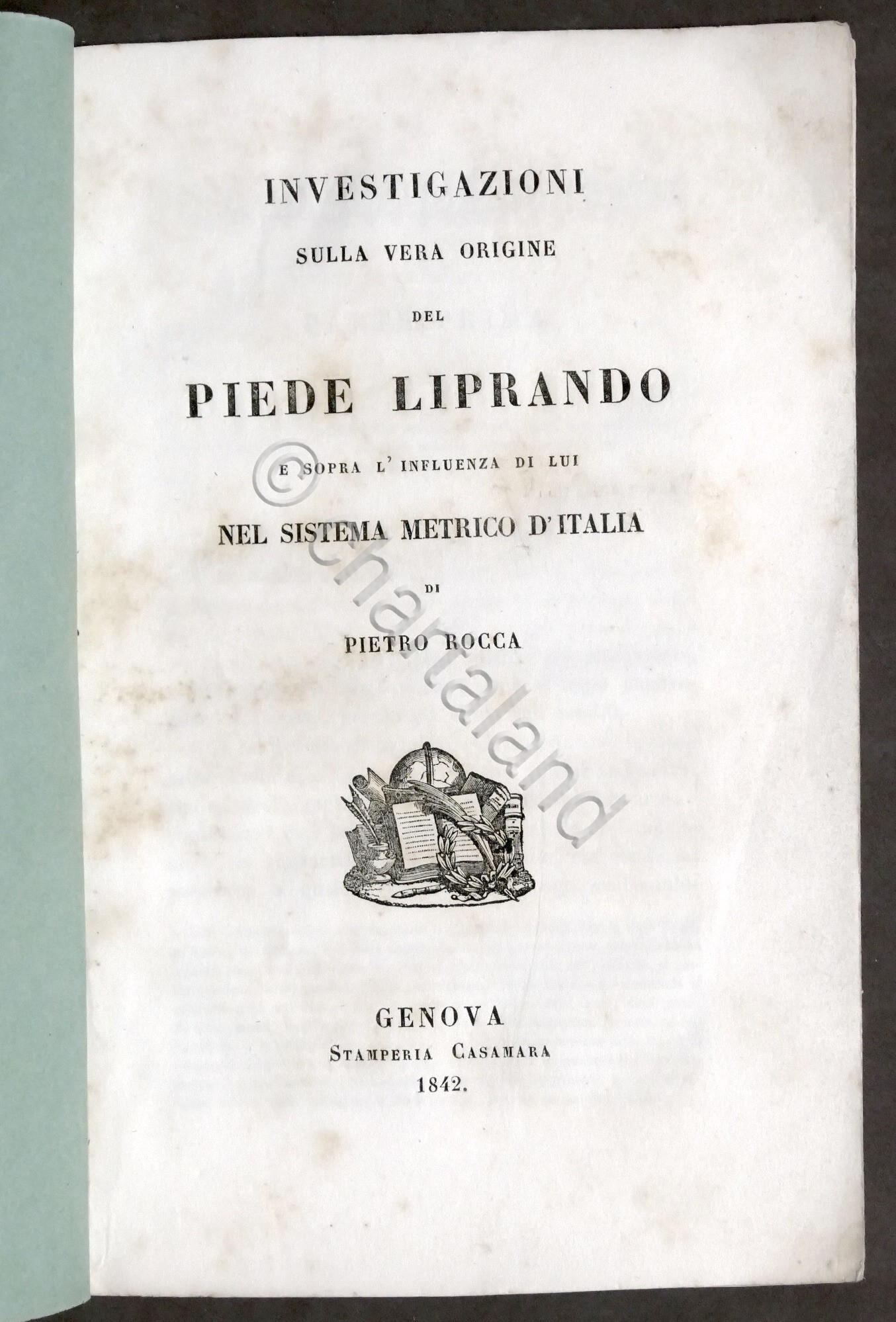 P. Rocca Investigazioni vera origine piede liprando sistema metrico Italia …