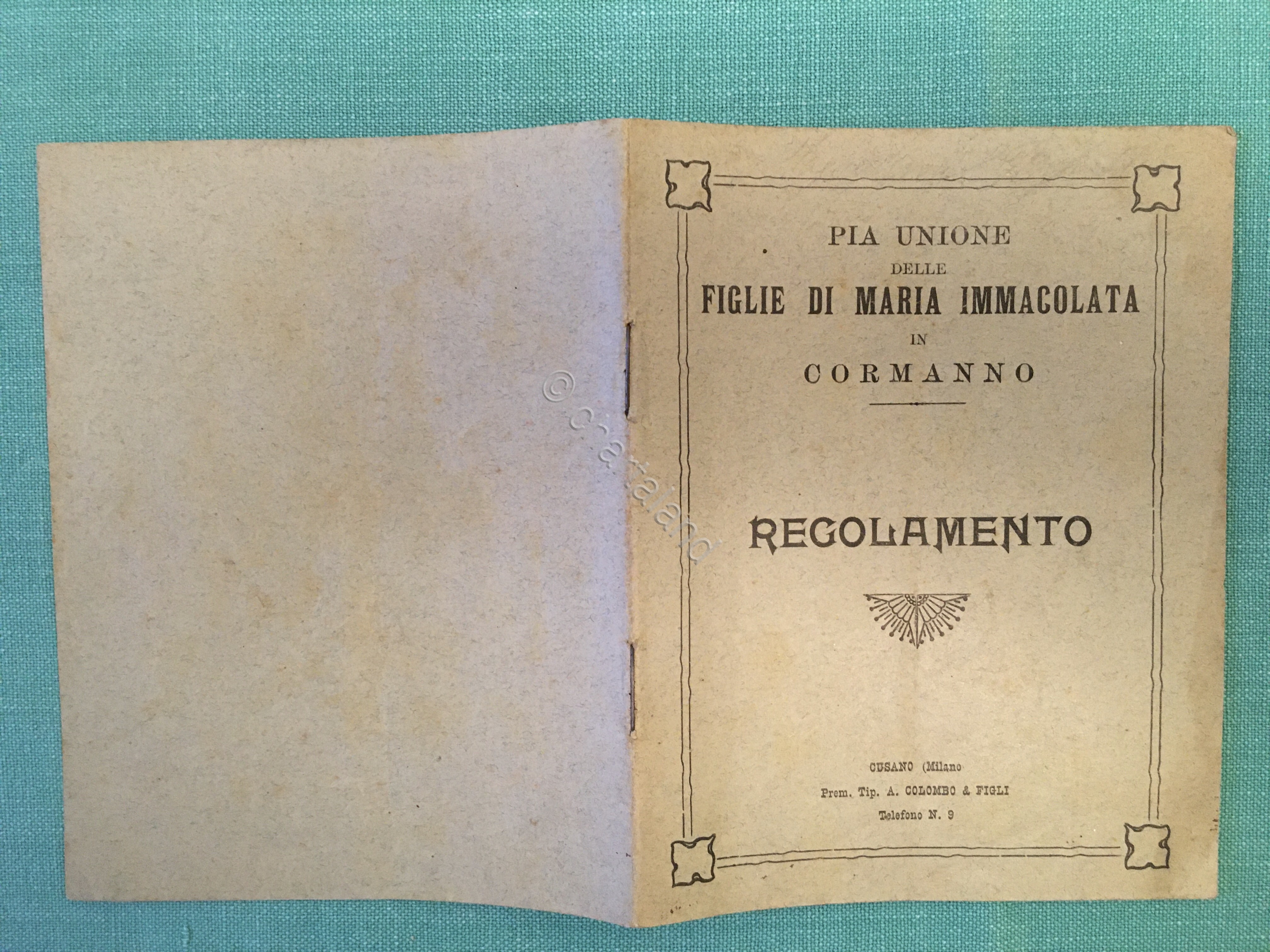 Pia Unione delle Figlie di Maria Immacolata in Cormanno - …