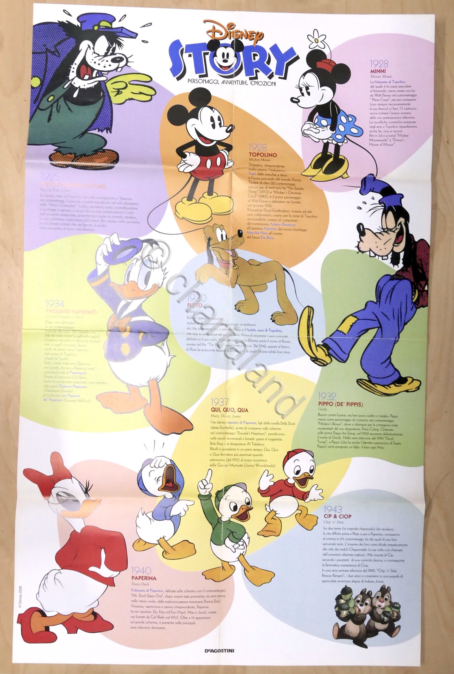 Poster Disney Story personaggi avventure emozioni - De Agostini - …