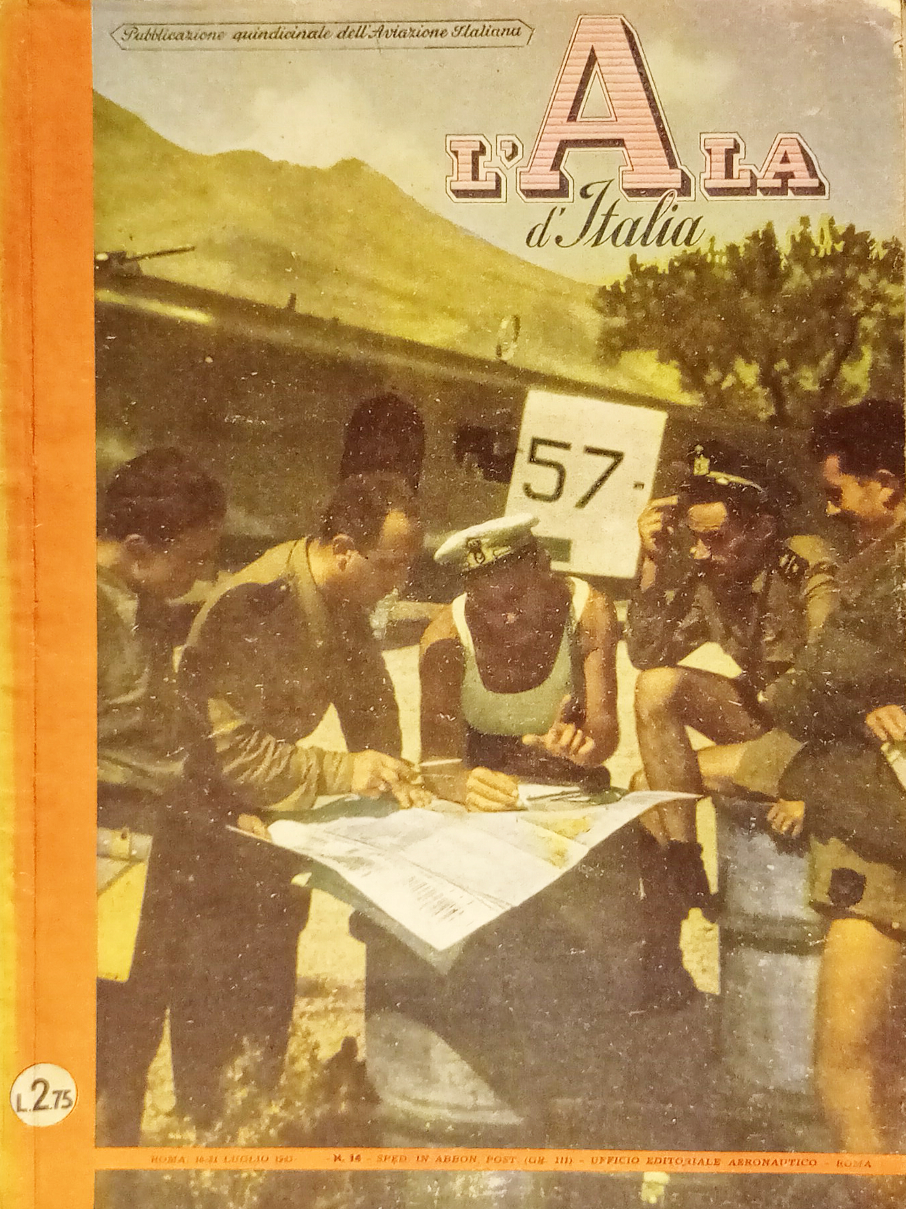 Pubblicazione dell'Aviazione Italiana - L'Ala d'Italia N. 14 - 1943