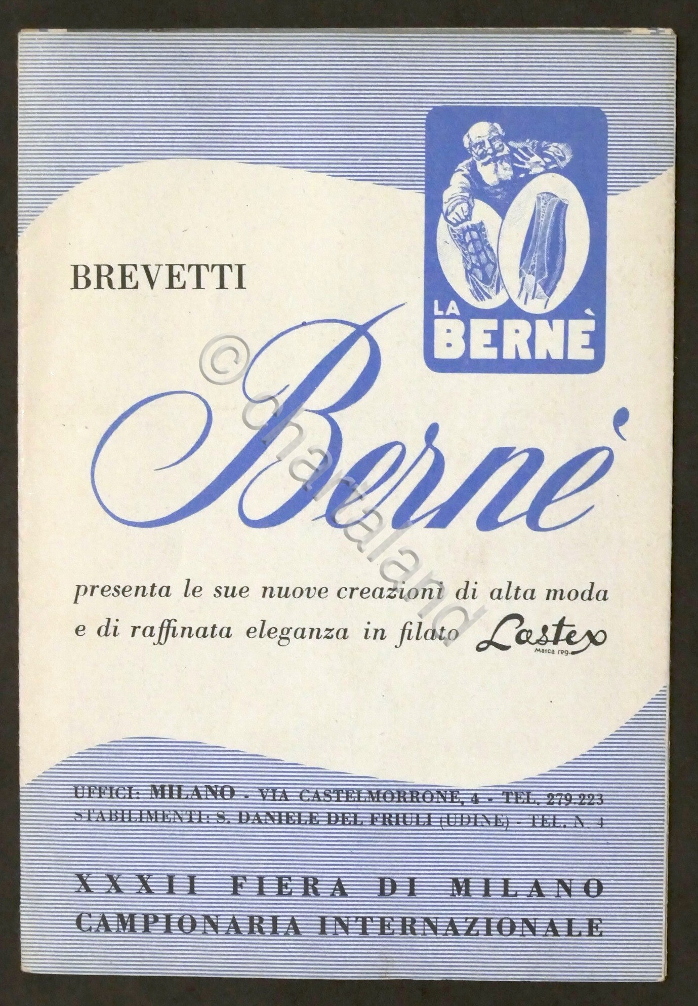 Pubblicità - Brochure La Bernè - Creazioni di alta moda …