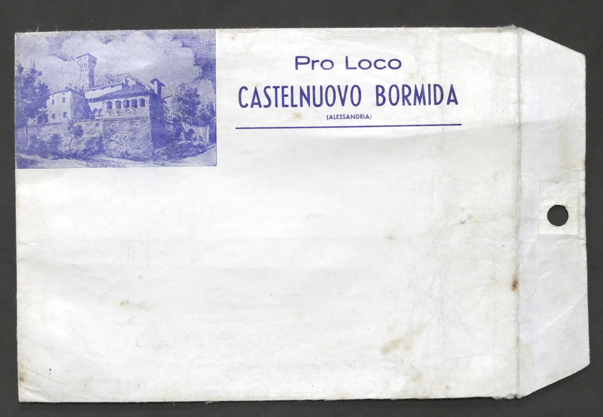 Pubblicità - Busta di spedizione Pro Loco Castelnuovo Bormida - …