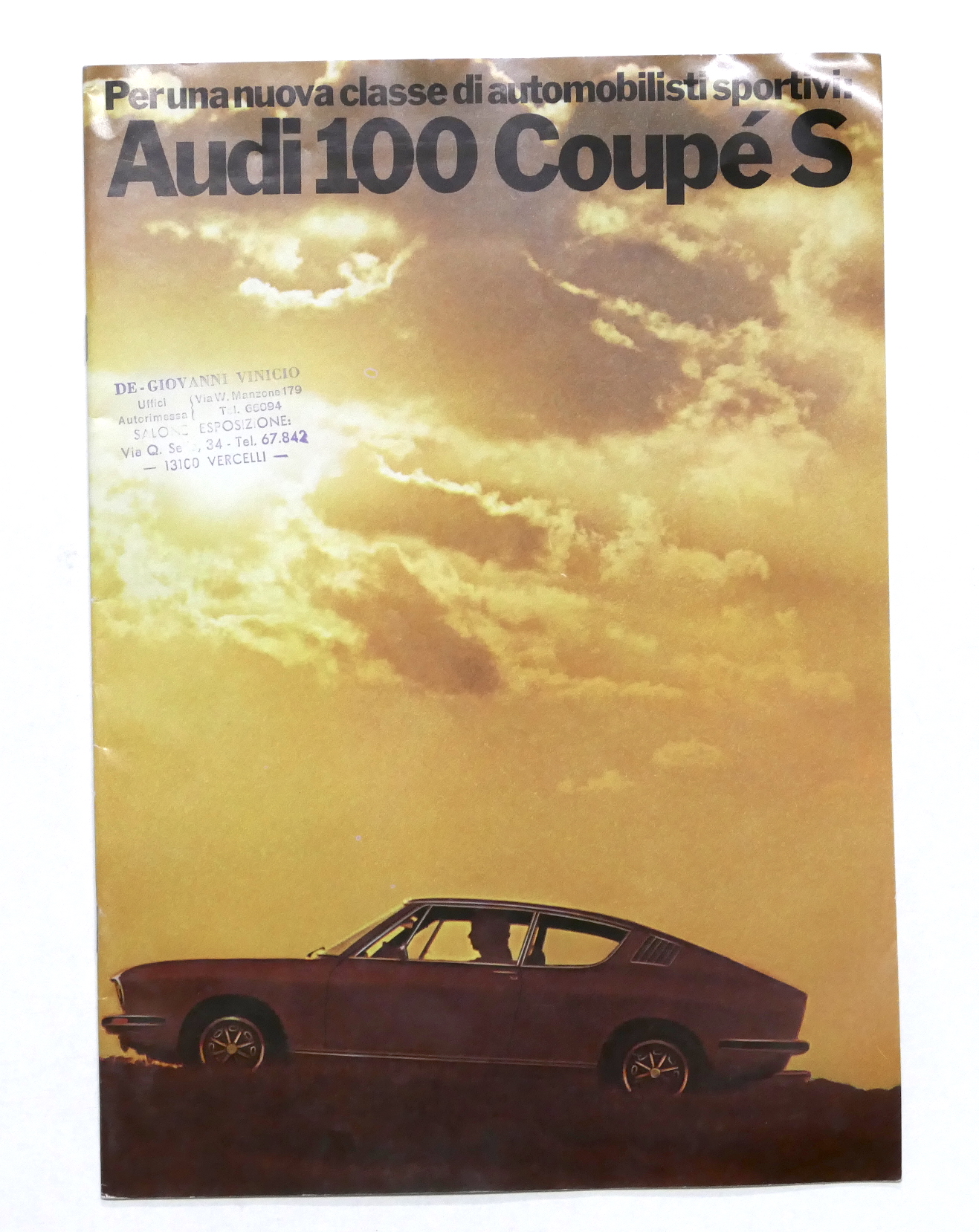 Pubblicità Automobilismo - Brochure Audi 100 Coupé S - 1970 …