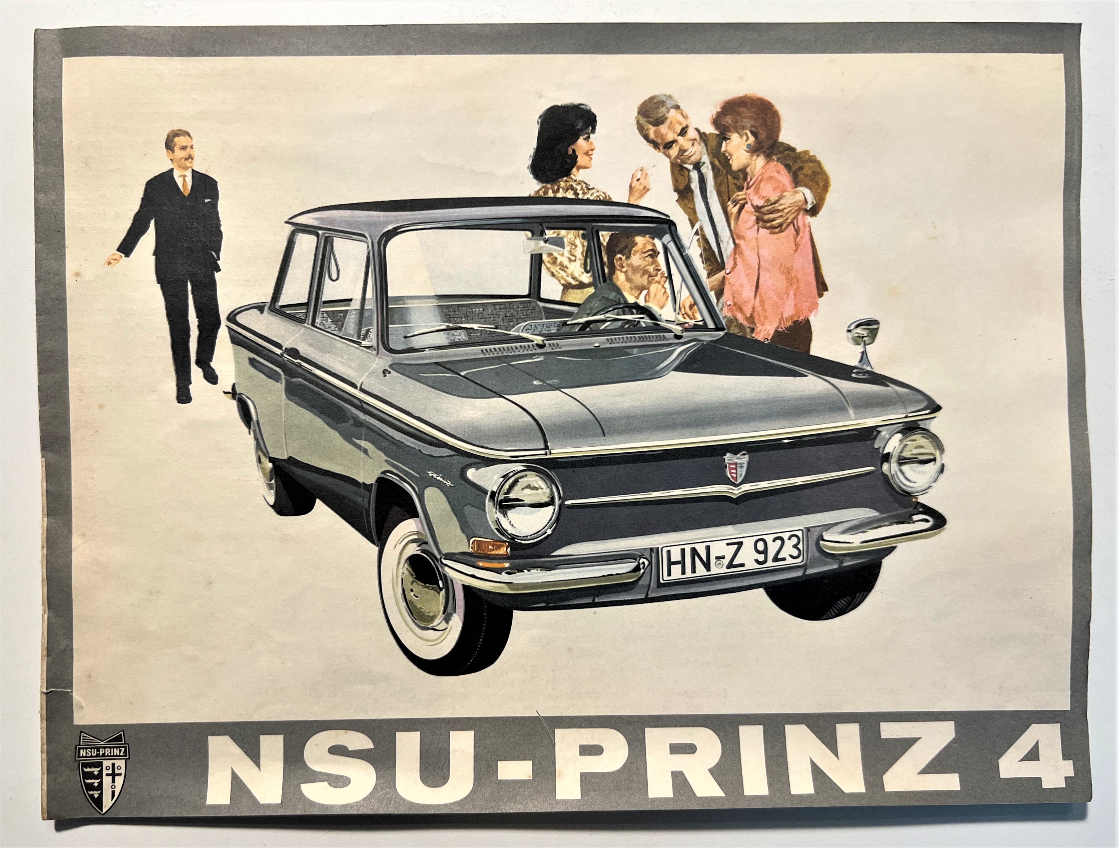 Pubblicità Brochure - NSU Prinz 4 - Anni '60