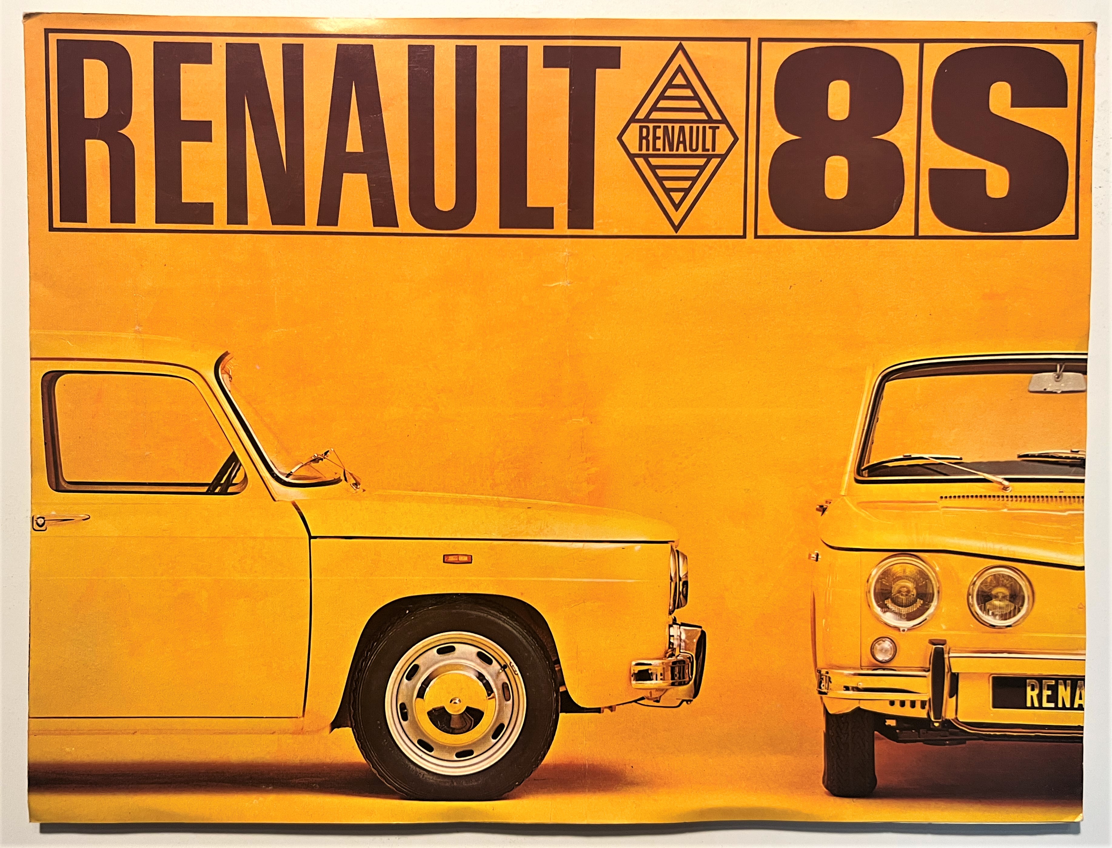 Pubblicità Brochure - Renault 8S - Anni '70