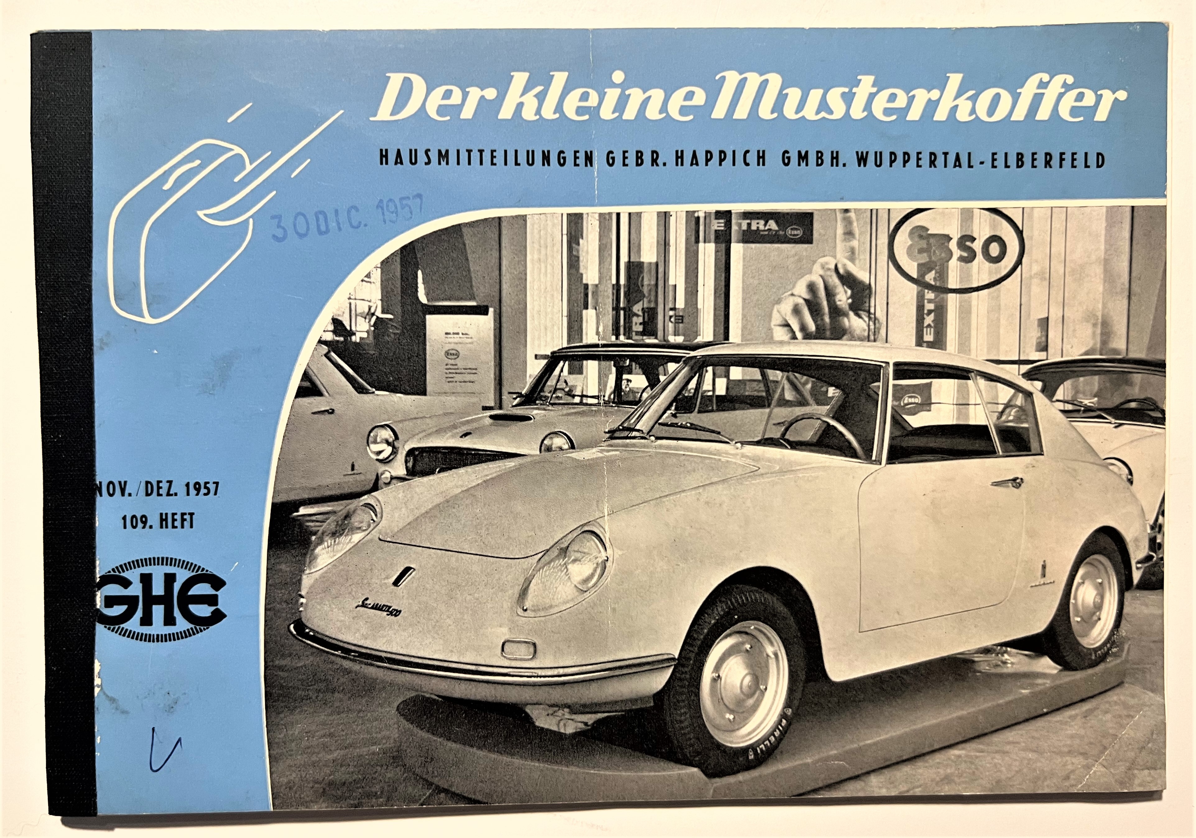 Pubblicità Brochure GHE - Der Kleine Musterkoffer - 1957