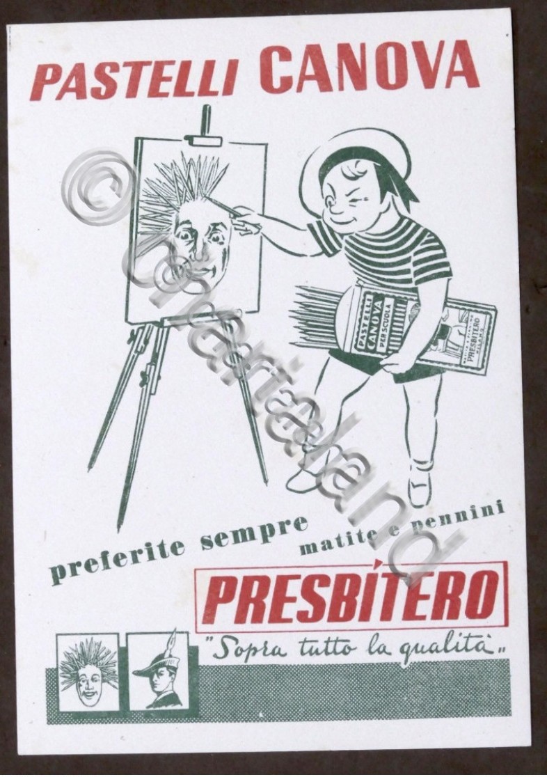 Pubblicità carta assorbente - Pastelli Canova - Matite Presbitero - …