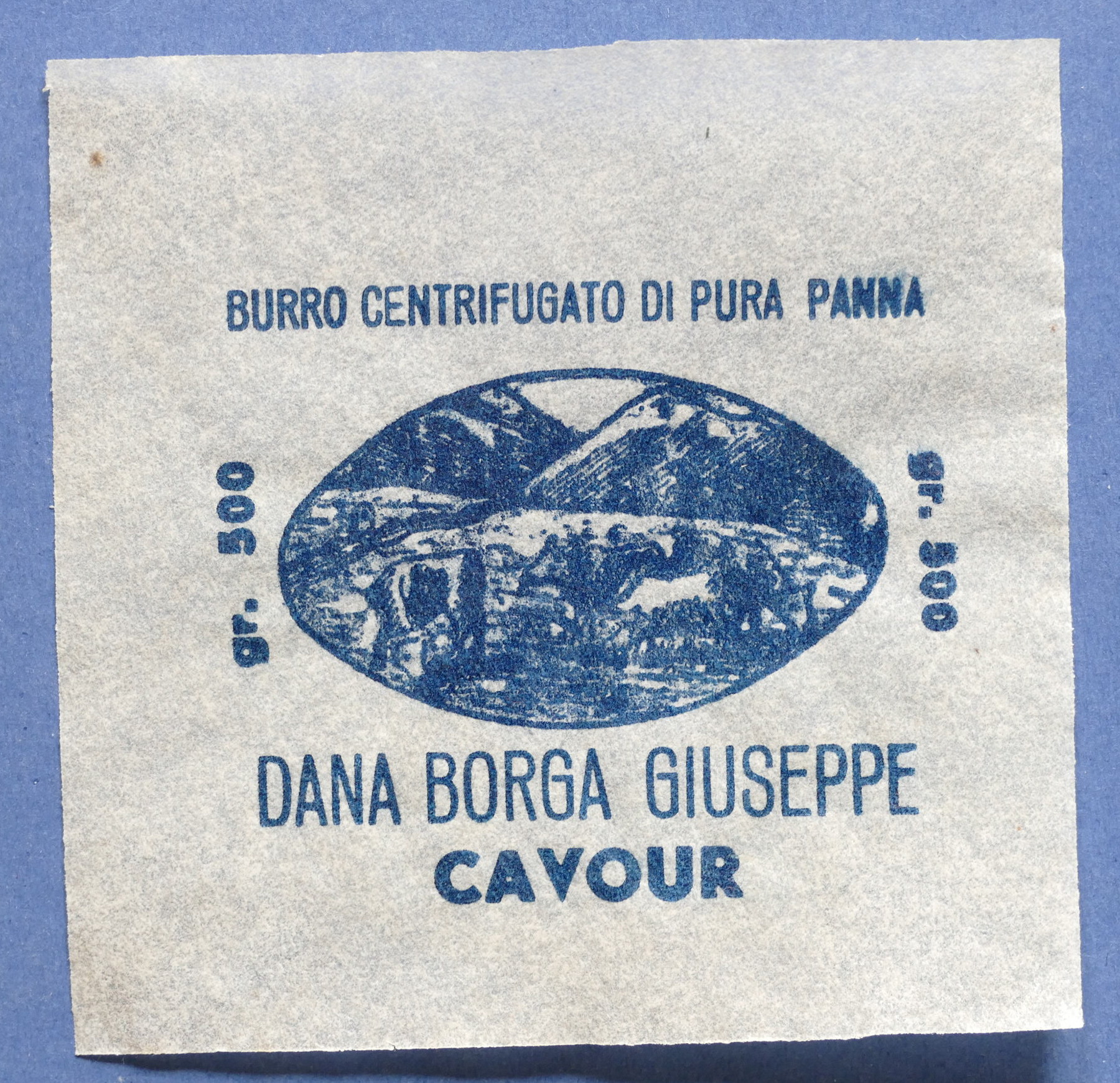 Pubblicità Carta confezione etichetta epoca Burro Dana Borga Giuseppe - …