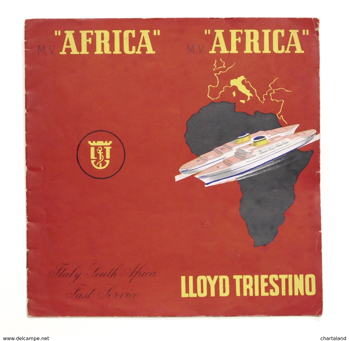 Pubblicità Crociera - Brochure Lloyd Triestino - M.V. Africa - …