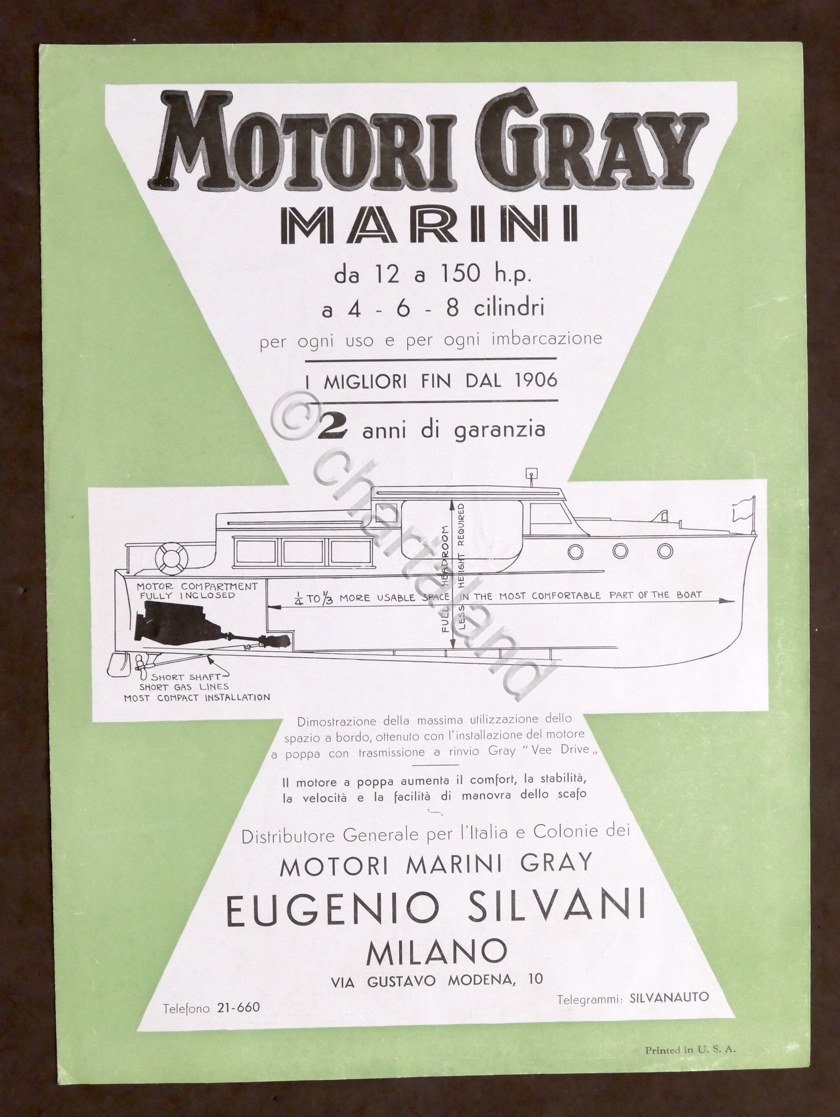 Pubblicità Nautica - Brochure Motori Gray marini per imbarcazioni - …