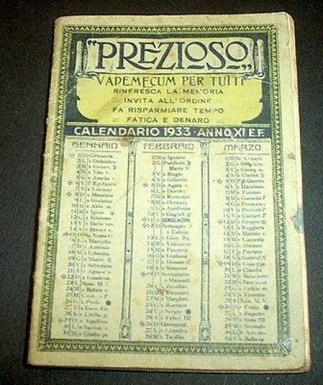 Pubblicità Prezioso CAMPARI - 1933