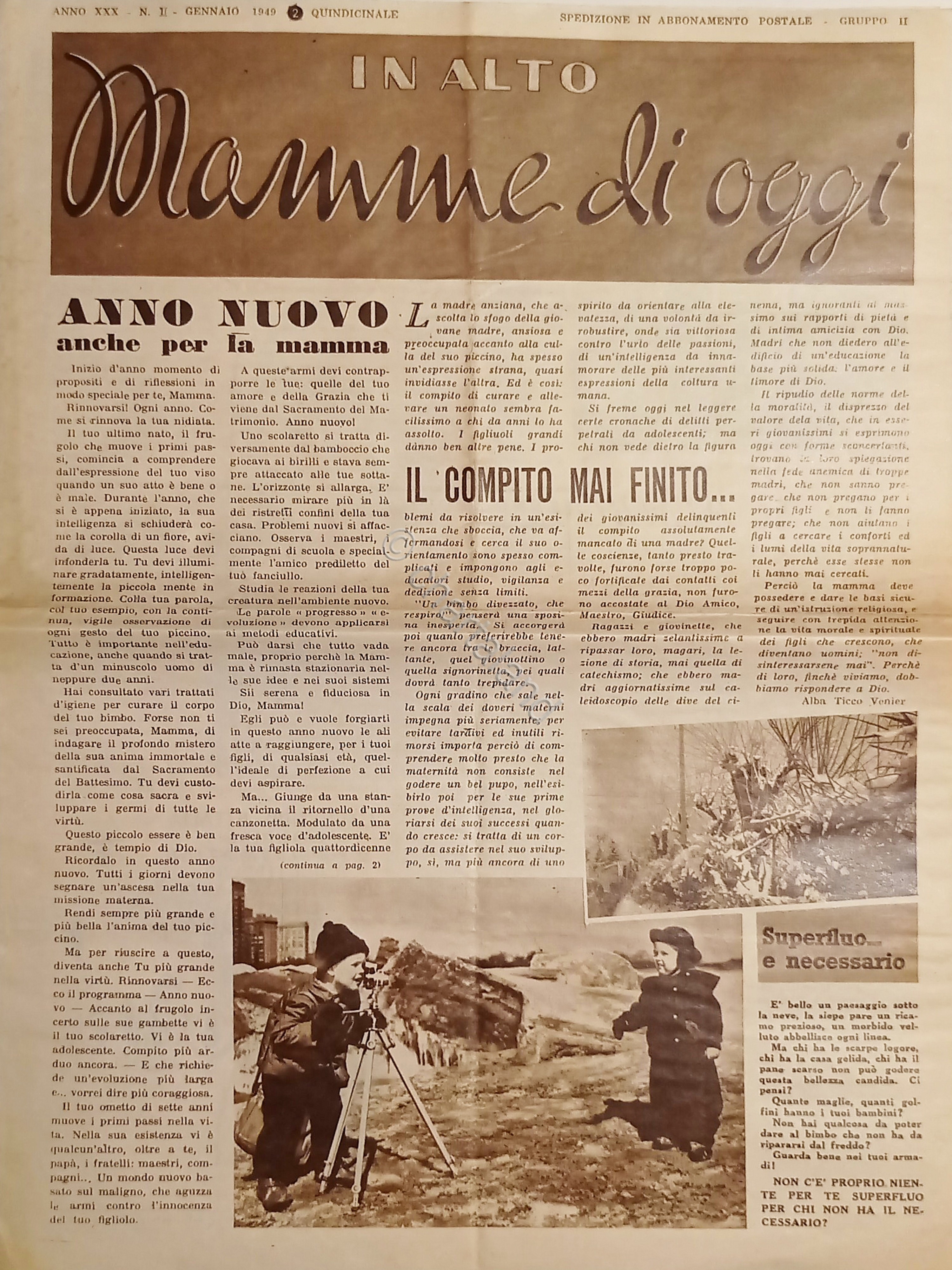 Quindicinale - In Alto Mamme di Oggi N. II - …