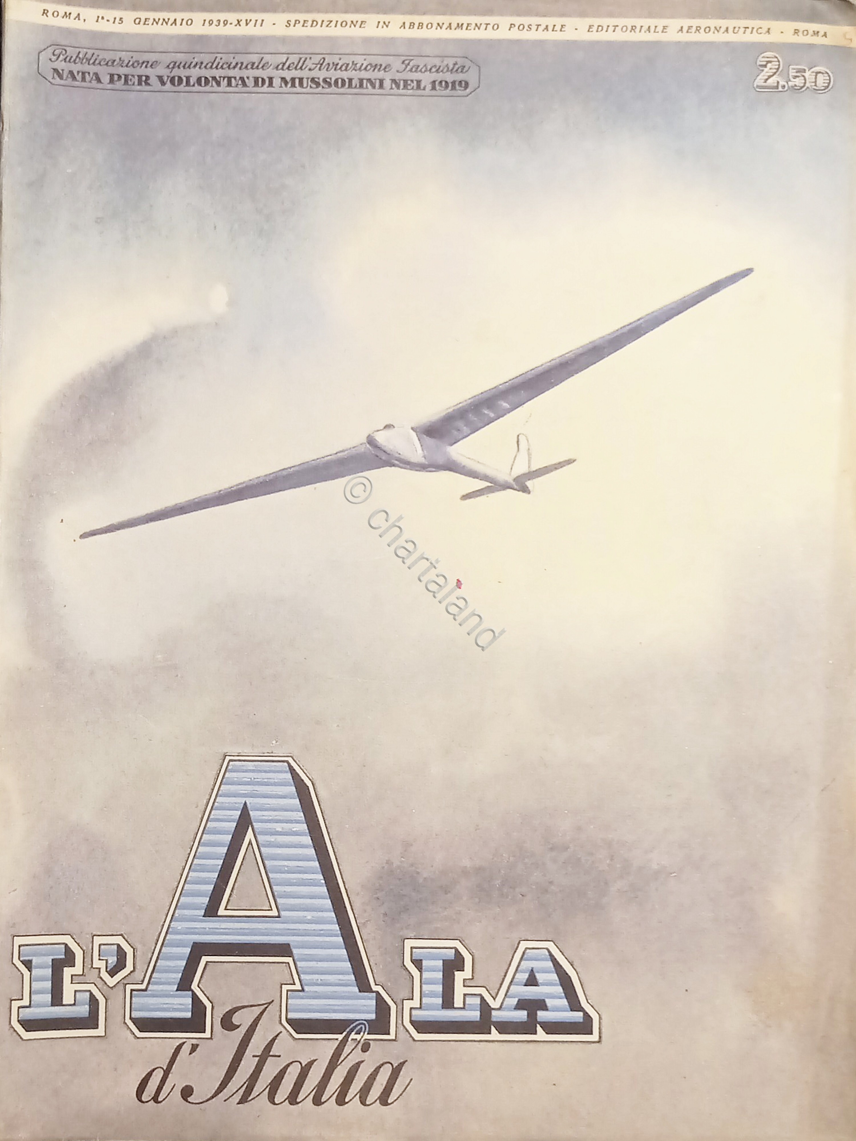 Quindicinale dell'Aviazione Fascista - L'Ala d'Italia - 1/15 Gennaio 1939