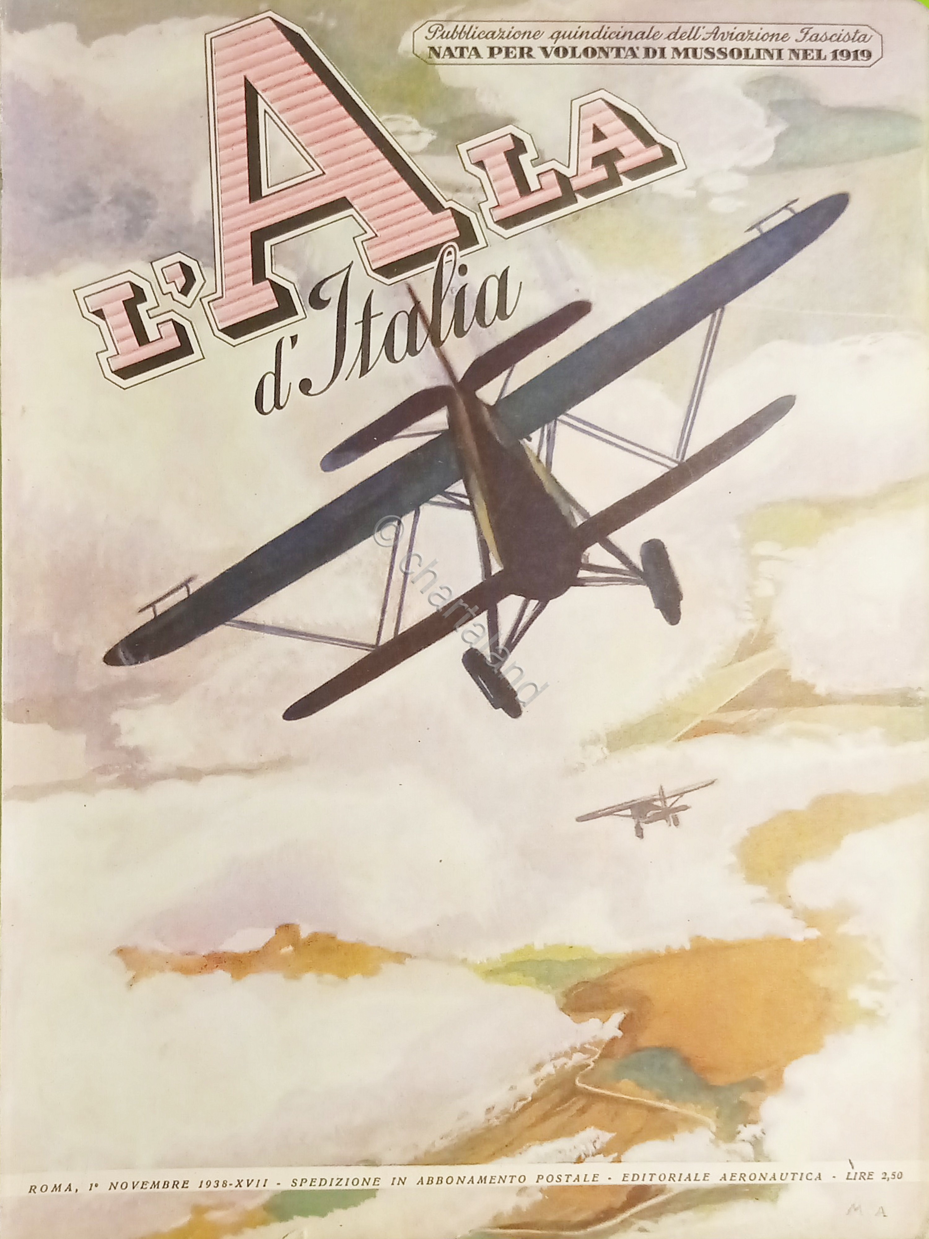 Quindicinale dell'Aviazione Fascista - L'Ala d'Italia - 1 Novembre 1938