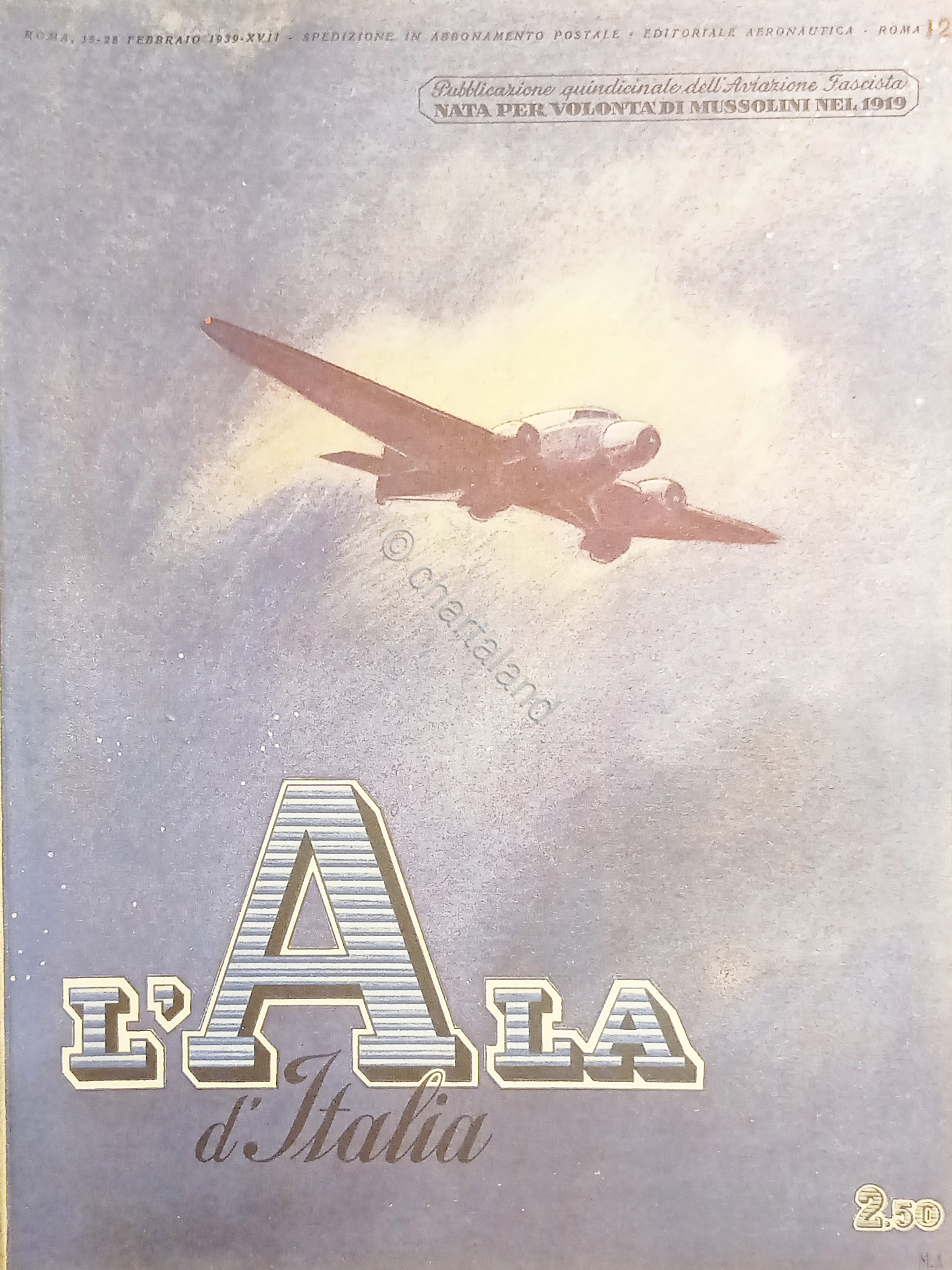 Quindicinale dell'Aviazione Fascista - L'Ala d'Italia - 15/28 Febbraio 1939