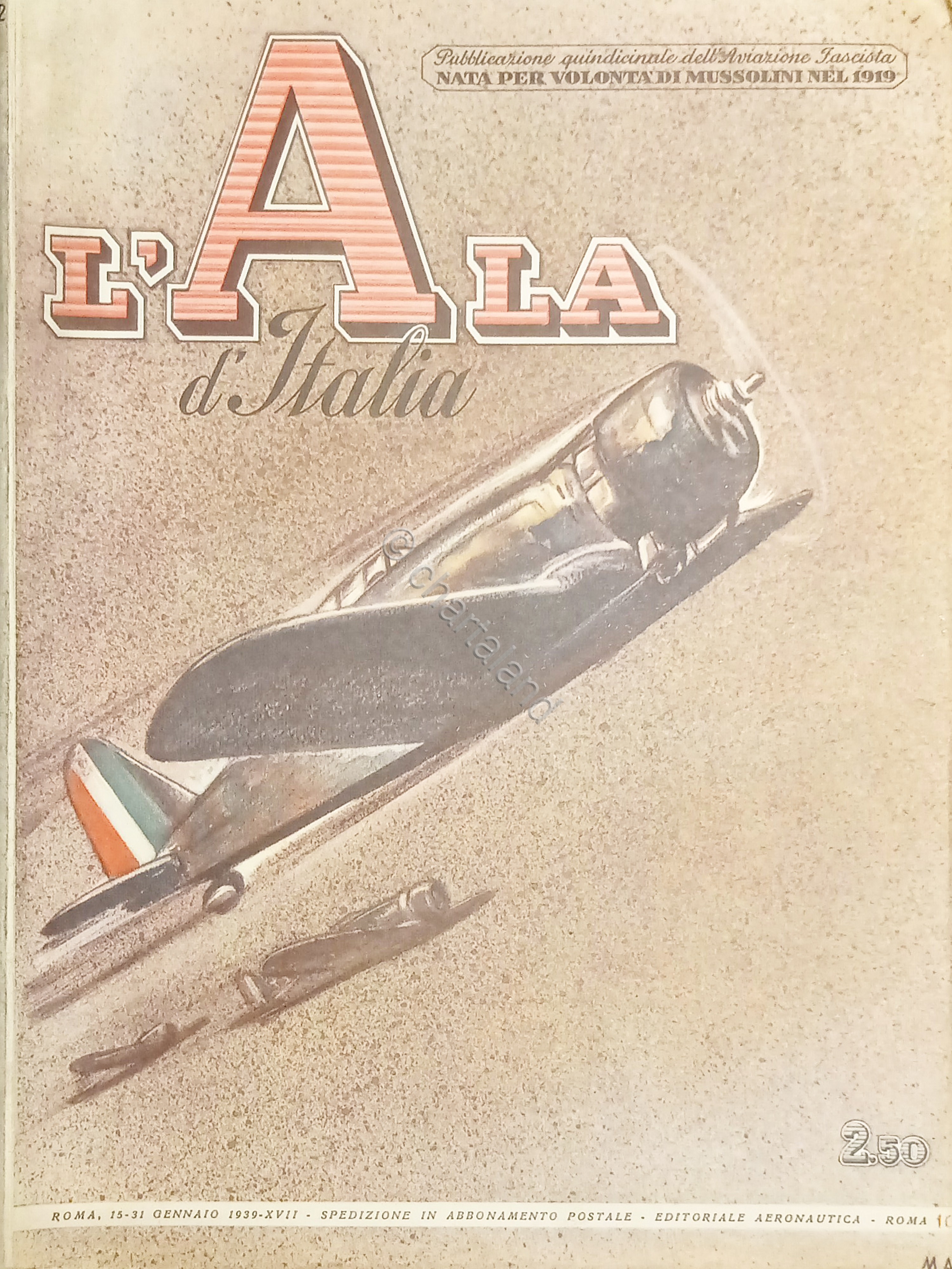 Quindicinale dell'Aviazione Fascista - L'Ala d'Italia - 15/31 Gennaio 1939