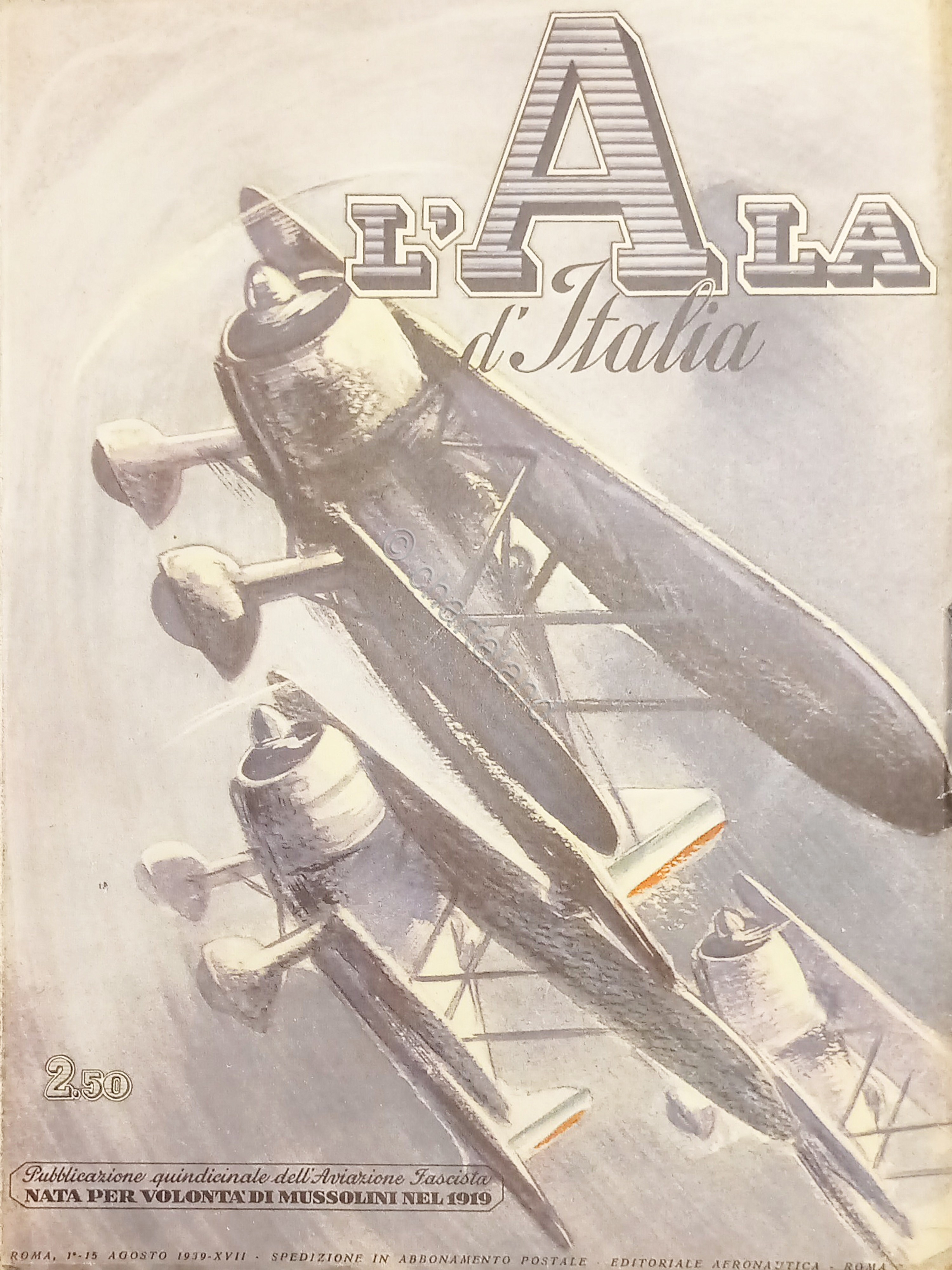 Quindicinale dell'Aviazione Fascista - L'Ala d'Italia N. 15 - 1/15 …