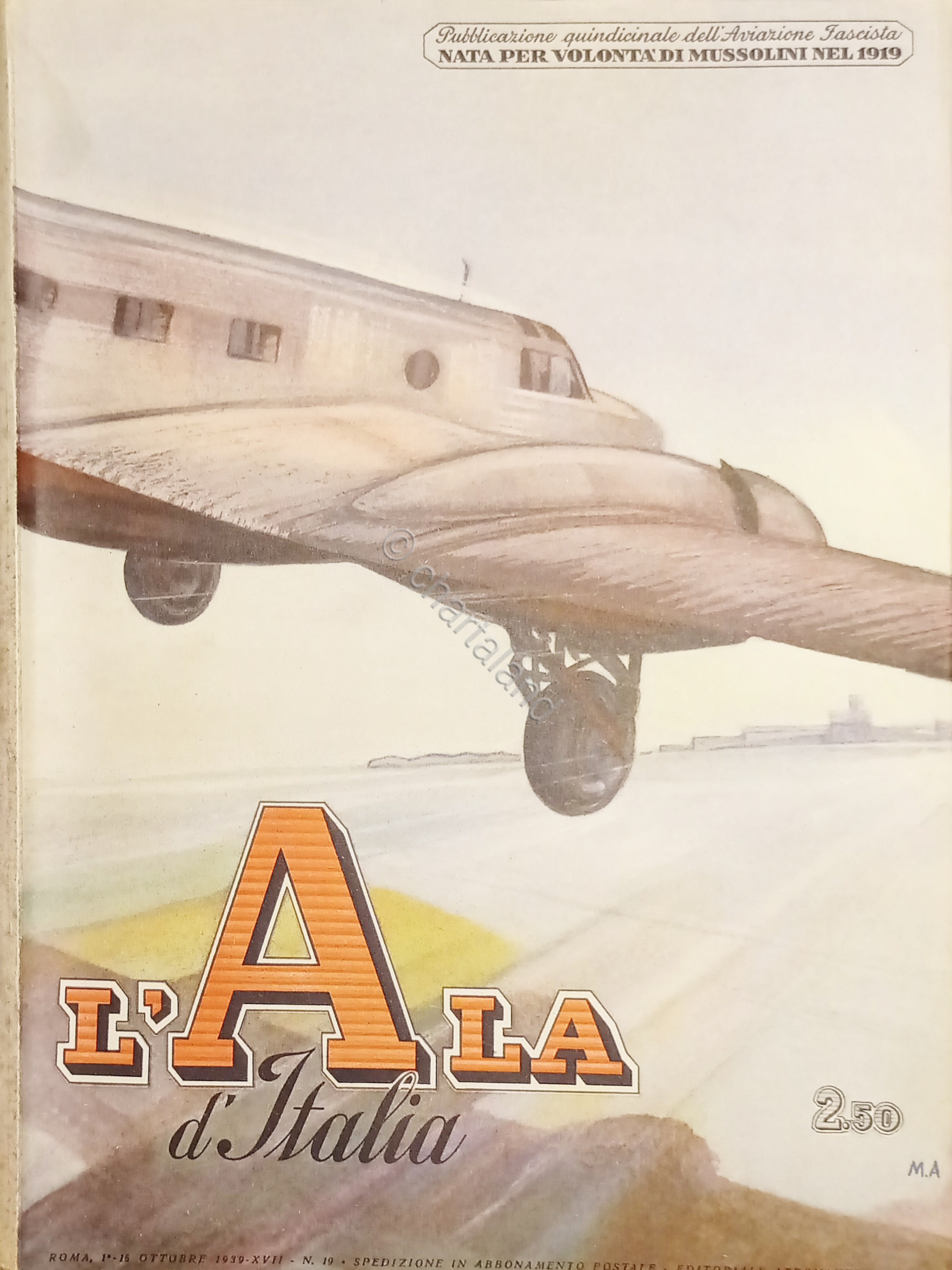 Quindicinale dell'Aviazione Fascista - L'Ala d'Italia N. 19 - 1/15 …
