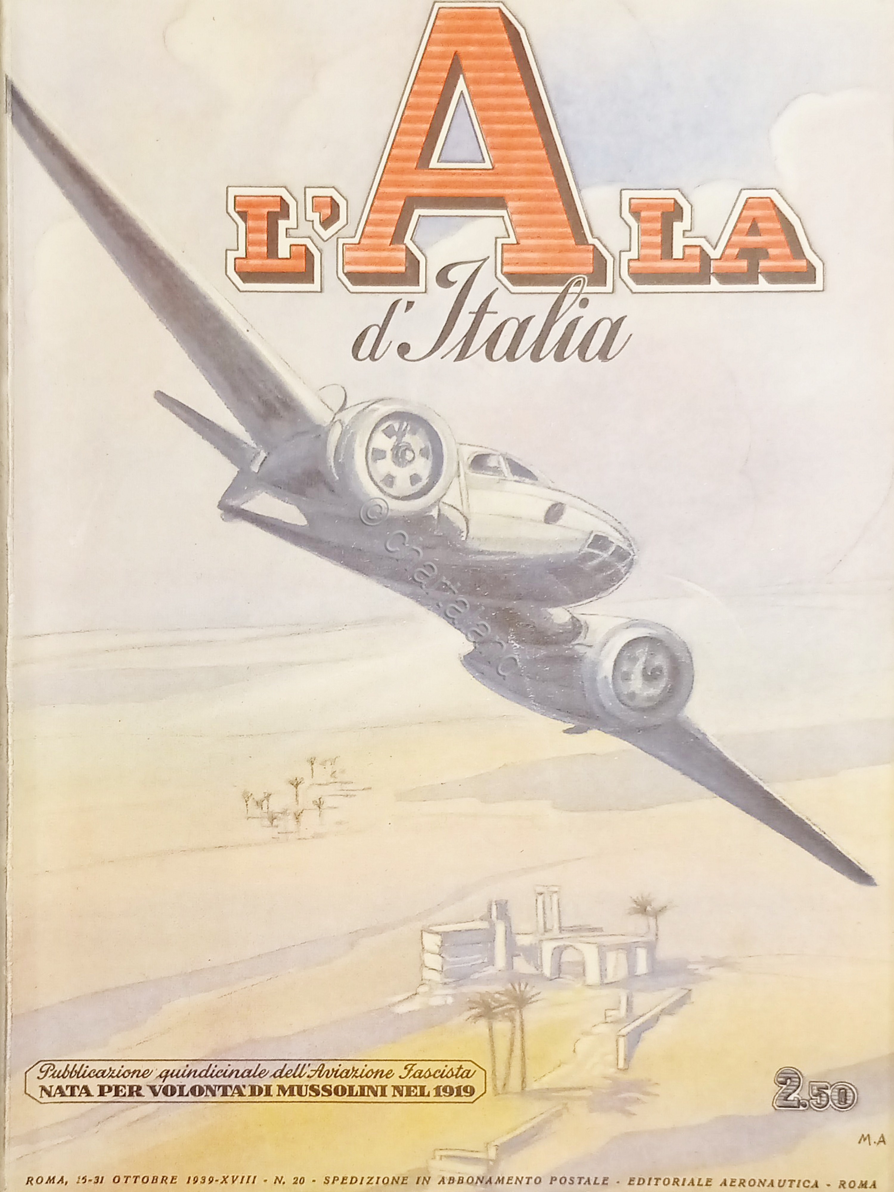 Quindicinale dell'Aviazione Fascista - L'Ala d'Italia N. 20 - 15/31 …