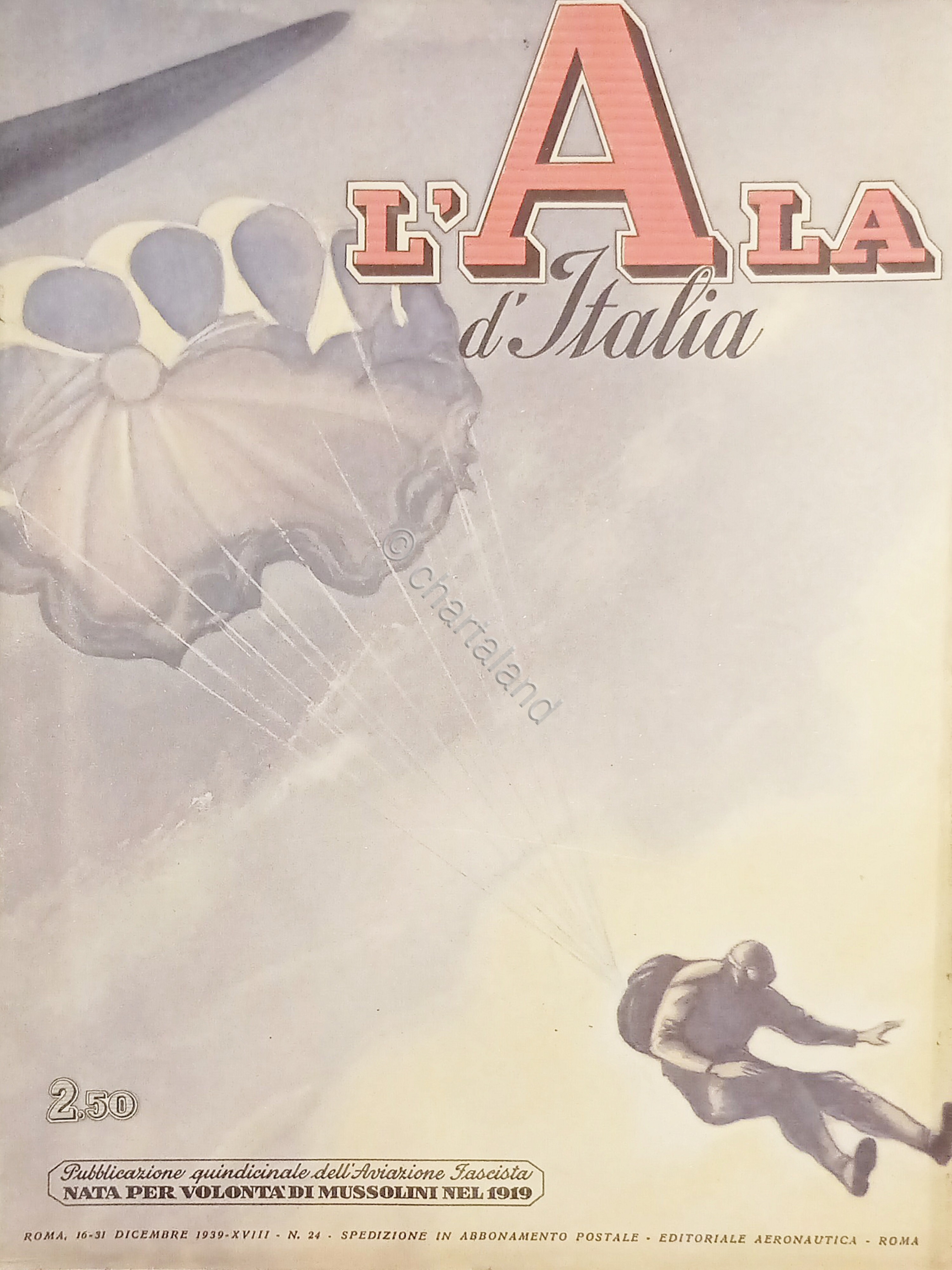 Quindicinale dell'Aviazione Fascista L'Ala d'Italia N. 24 - 16/31 Dicembre …