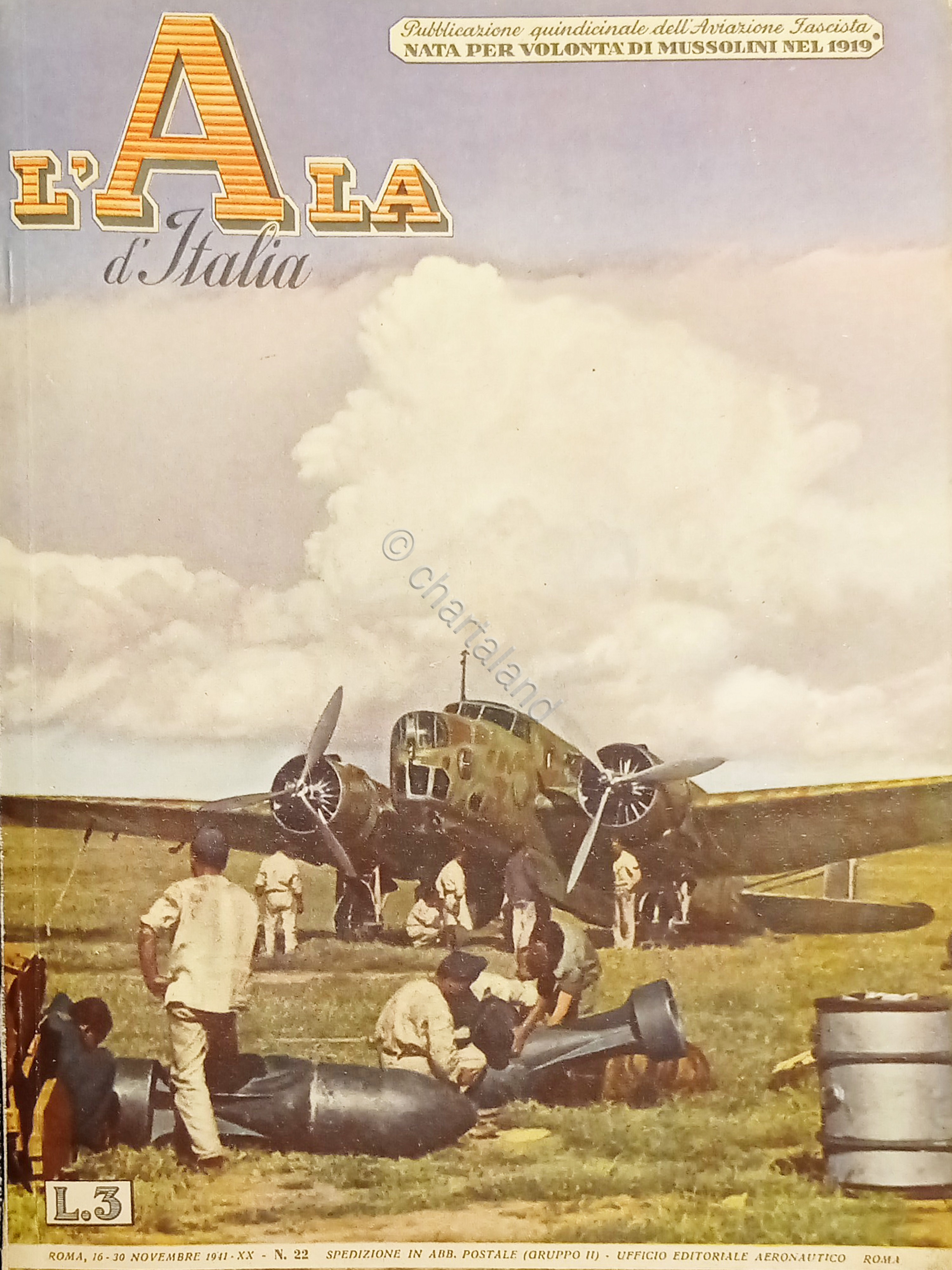 Quindicinale dell'Aviazione Fascista L'Ala d'Italia N. 22 - 16/30 Dicembre …