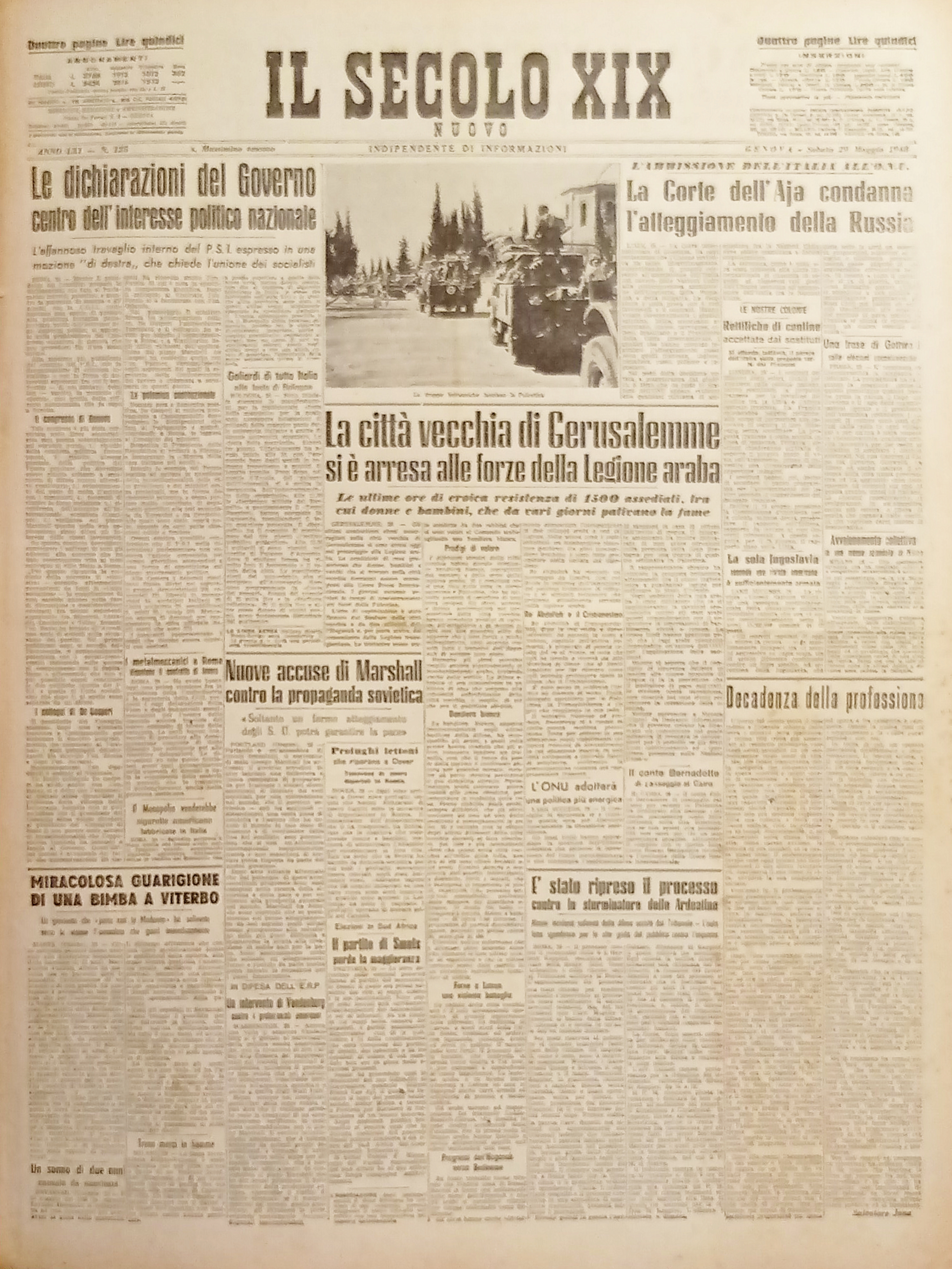 Quotidiano Genova - Il Secolo XIX - n. 125 - …